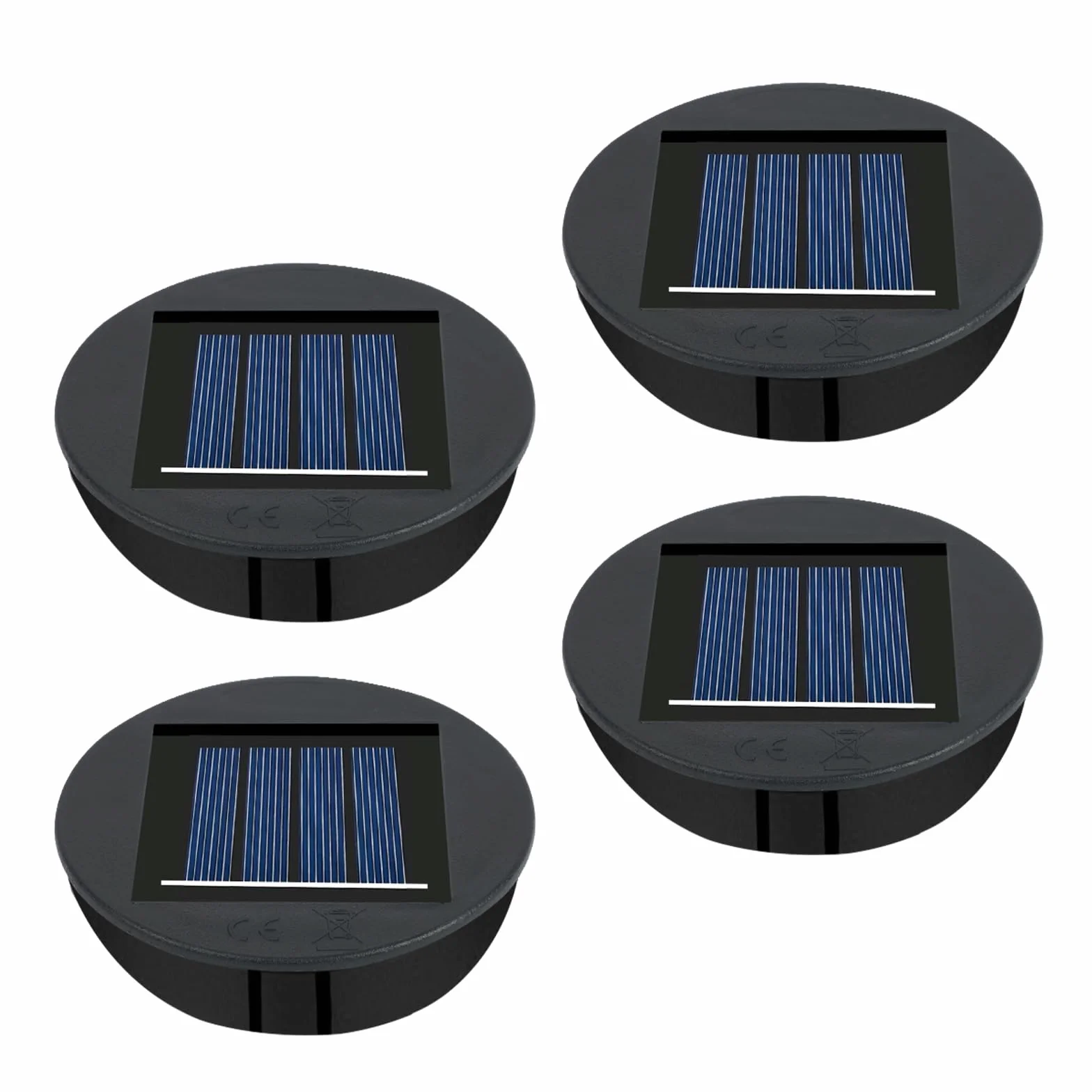 Flintronic Lampes Solaires de Rechange 4PC Panneau Solaire Lanterne 8cm Extérieur