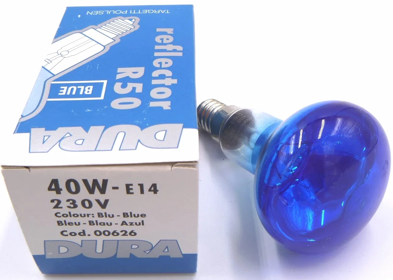 Lampara R50-Cupula Peinte 40W E14 Bleu