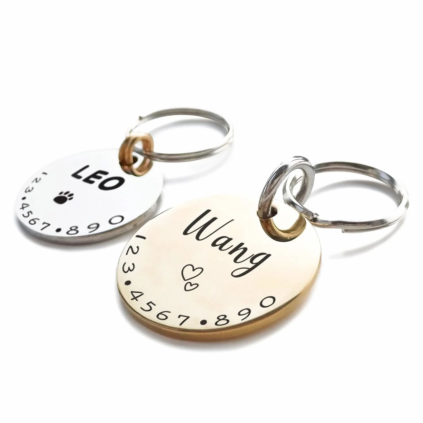 Médaille Personnalisable Chien Chat Collier Harnais Accessoire Charme Acier Inoxydable