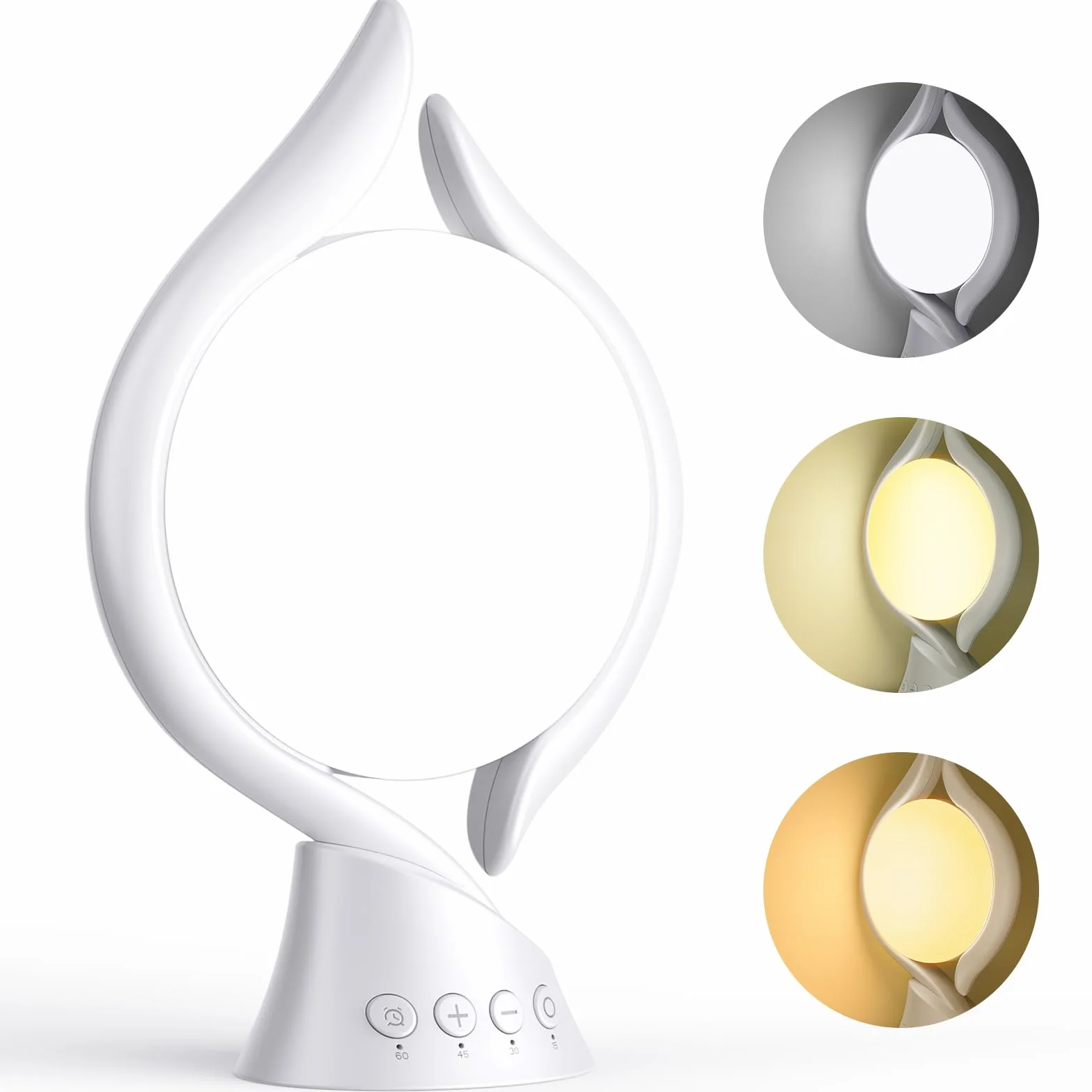 Lampe luminothérapie 10000 Lux 3 couleurs 4 minuteries 5 intensités réglables mémoire sans UV