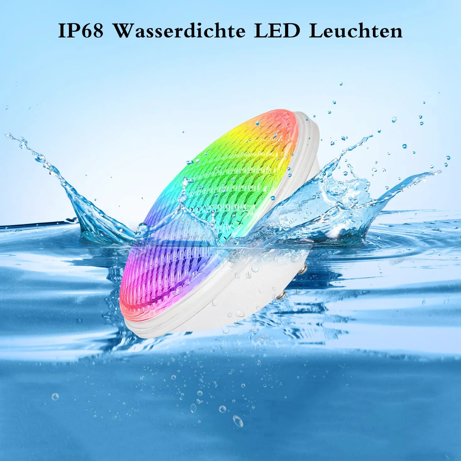Lumières de Piscine PAR56 36W RGB LED IP68 Étanche Projecteur Sous-Marin avec Télécommande