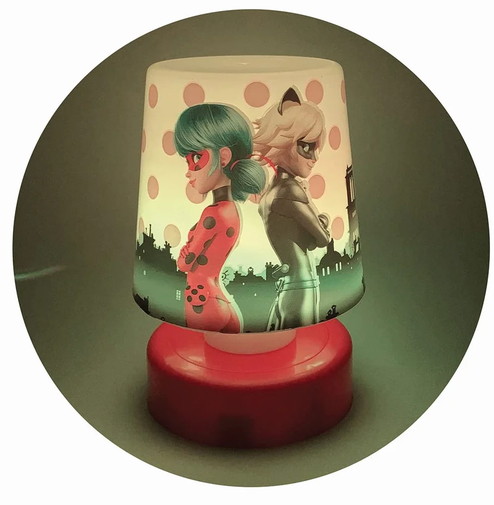 MIRACULOUS FUN HOUSE LADYBUG Veilleuse lampe poussoir H.11.5 x Ø 7.5 cm pour enfant