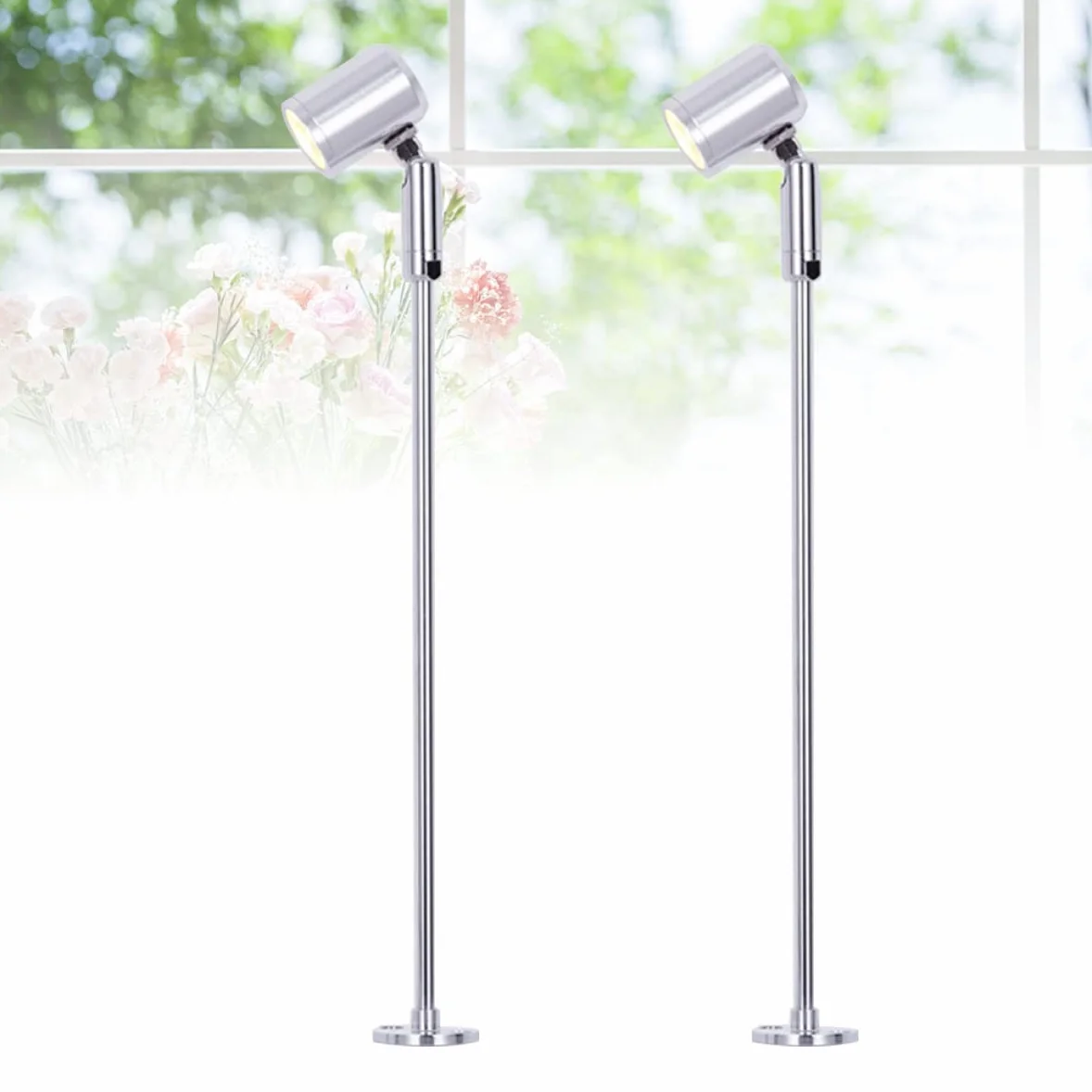 Projecteur LED Haute Luminosité 21.5x3x4.6cm Blanc Chaud Extérieur Intérieur