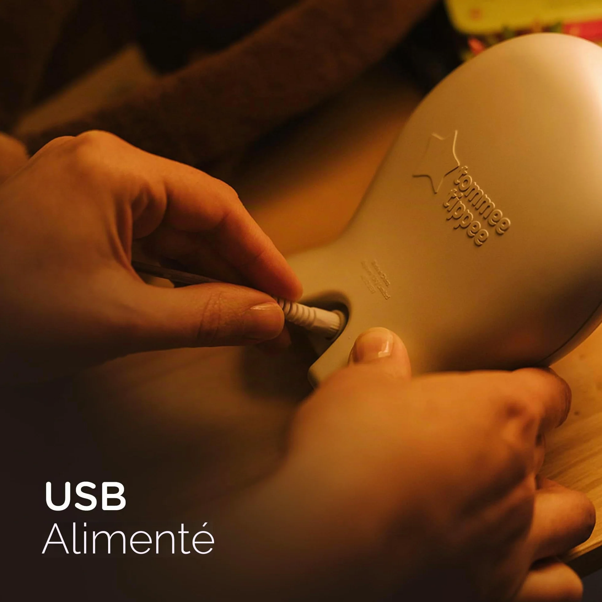 Tommee Tippee Groclock Sleep Trainer Réveil et Veilleuse pour Jeunes Enfants Alimenté par USB