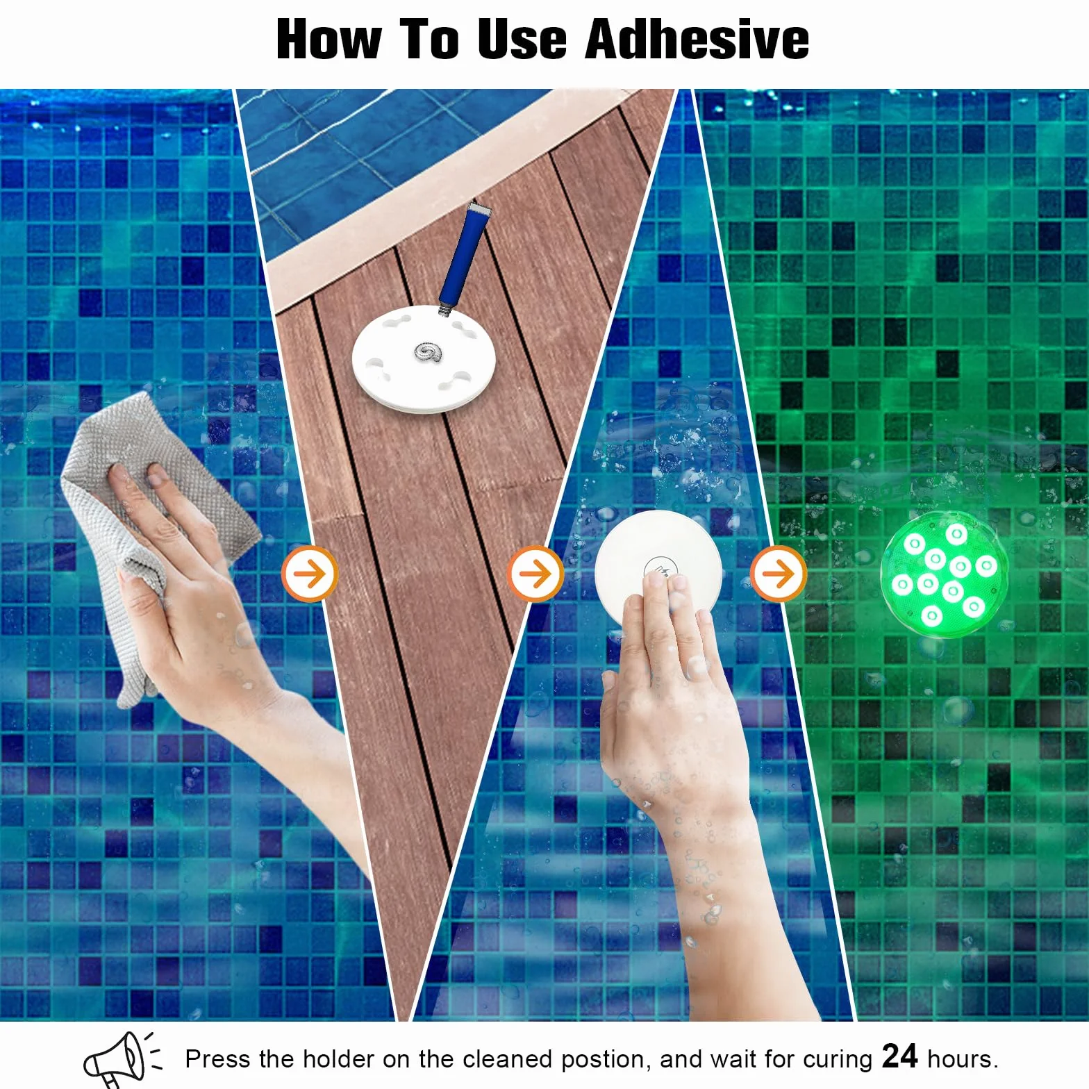 Lampes LED submersibles rechargeables avec télécommande, changement de couleur, étanches pour aquarium piscine douche jacuzzi