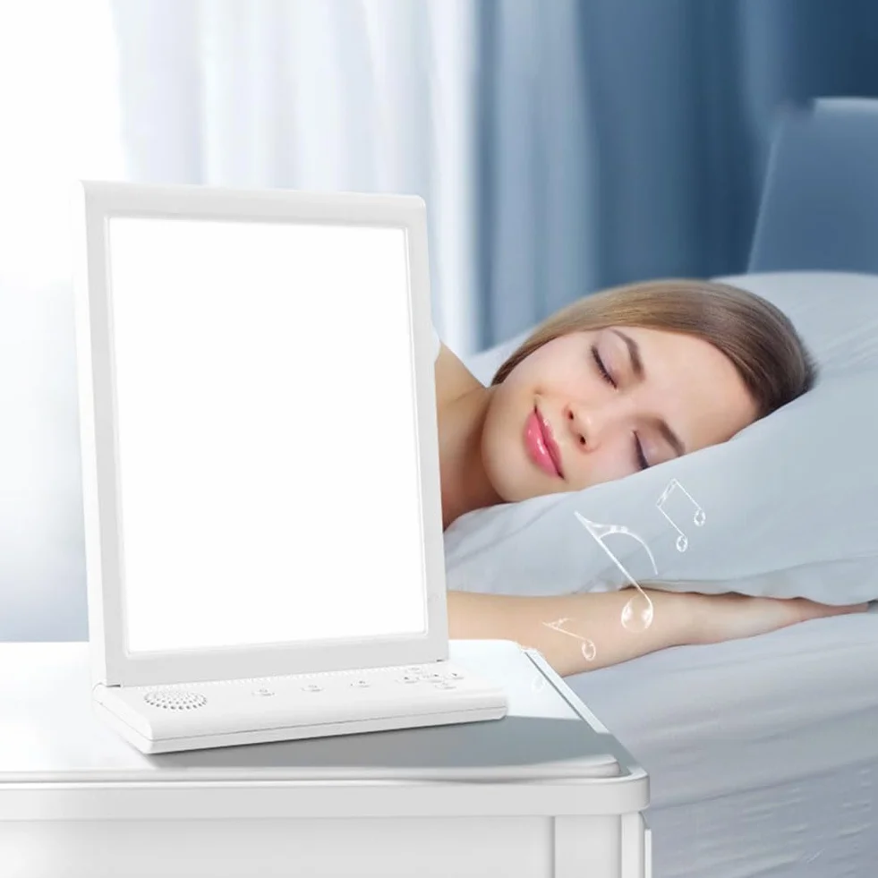 Lampe LED 20000 Lux 3 Températures de Couleur 6 Minuteries Touch Control Réglable Blanc Froid et Chaud
