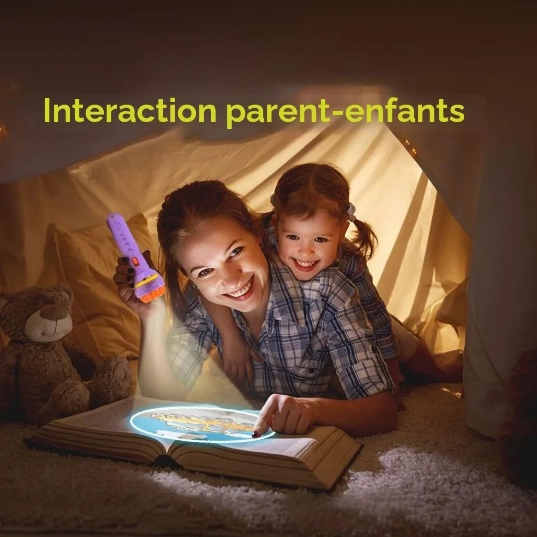 Lampe Poche Projecteur Enfants Jouet 80 Images Différentes Mini Projecteur Histoire