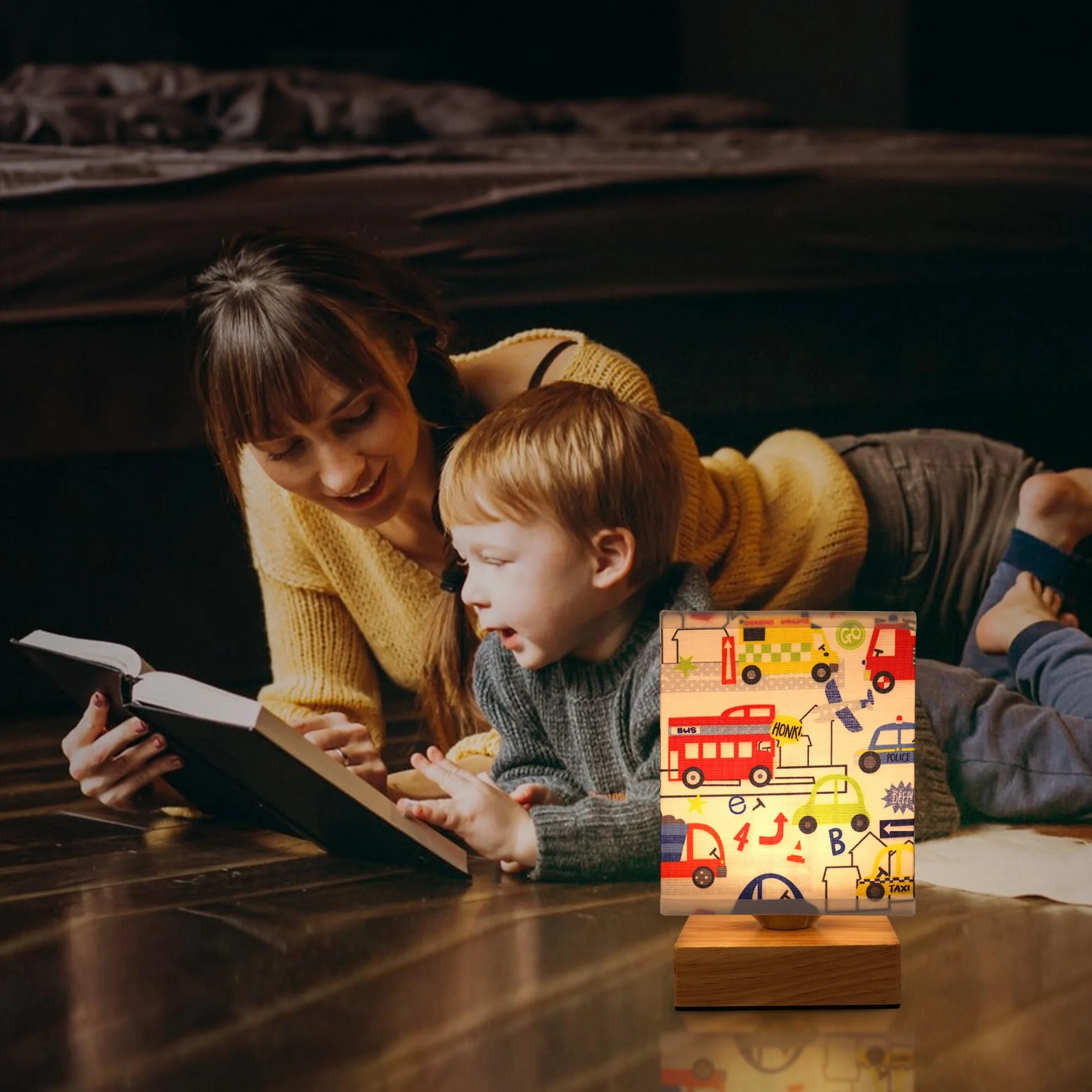 Wetry Veilleuse Enfant Rechargeable Lampe de Chevet Tactile avec Abat-jour