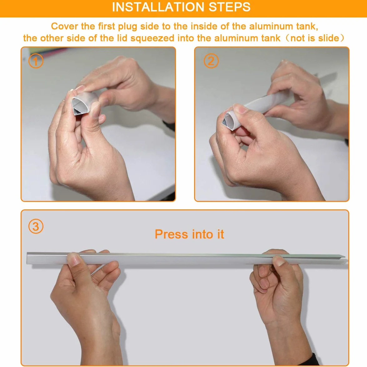 Profilé Aluminium LED V-Forme 6x1mètre avec Couvercle Blanc Laiteux, Embouts, Clips et Connecteurs