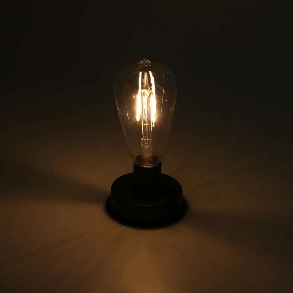 DION Ampoule Solaire 7 cm Étanche Lumière Chaude Lanterne Solaire Exterieur Marche/Arrêt Automatique