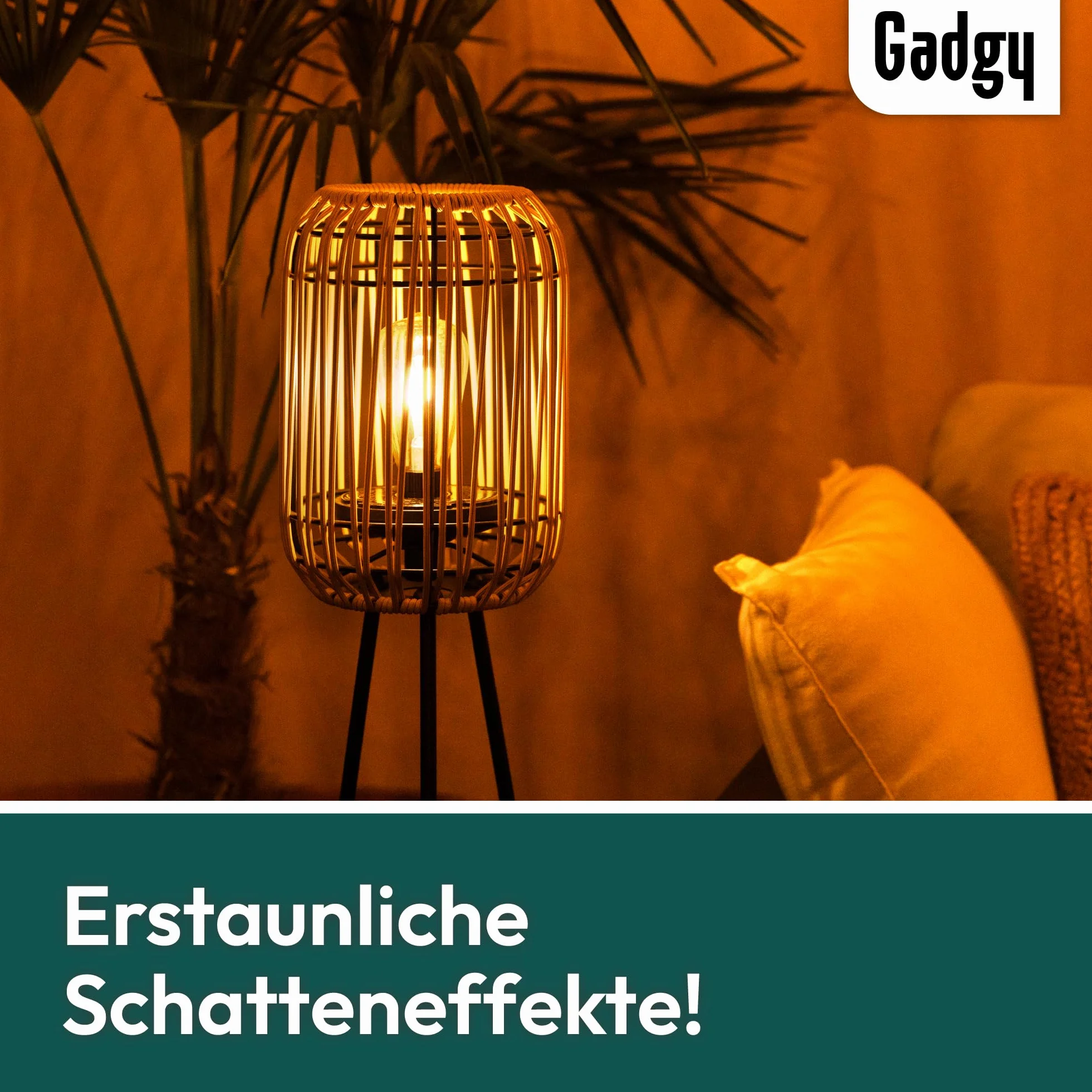 Lampe Solaire sur Pied Extérieure Led Gadgy, Lumière de Jardin Étanche Lanterne pour Balcon
