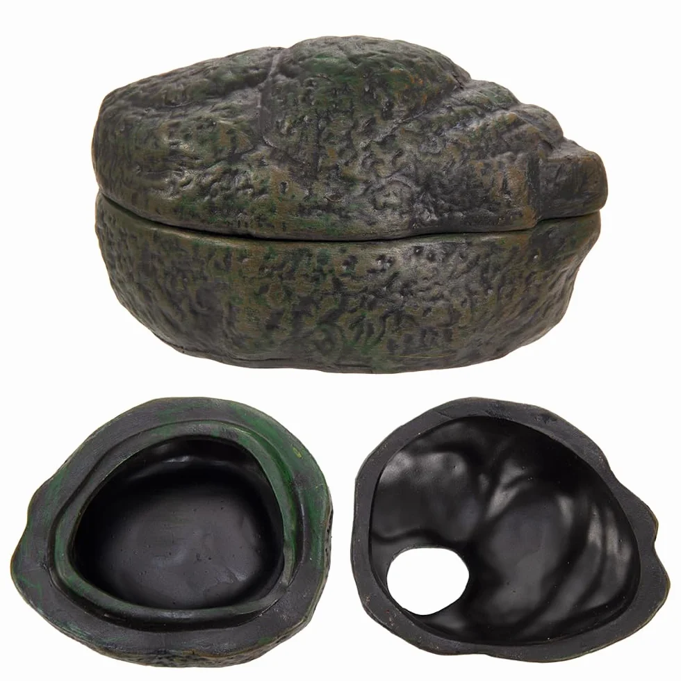 Zoo Med Repti Shelter 3 en 1 Cachette pour Reptile Amphibien Taille S