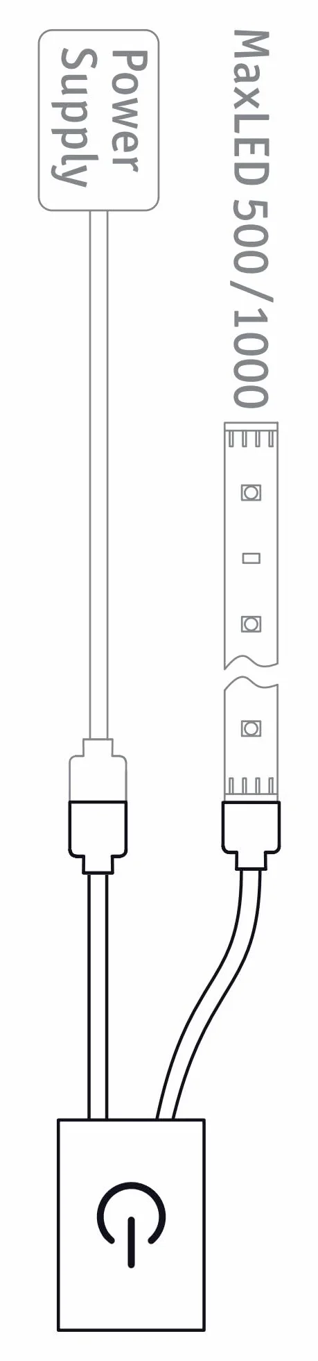 Paulmann Strips MaxLED Touch Switch 144W Bande Lumineuse LED Argent Métal