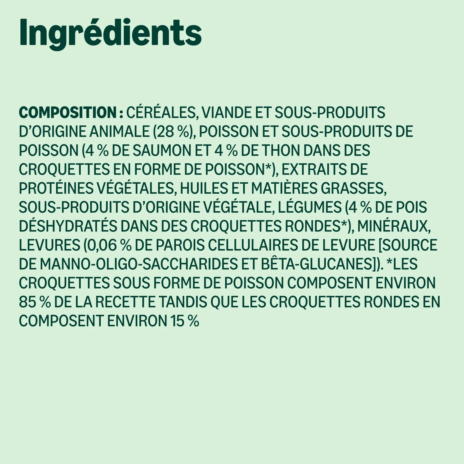 Croquettes complètes pour chats adultes au saumon, thon et légumes, 3kg