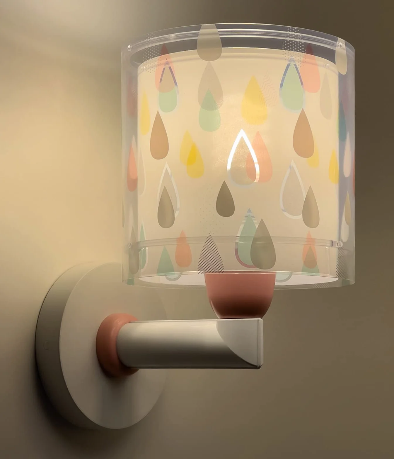 Dalber Applique Murale Enfant Color Rain Multicolore E27