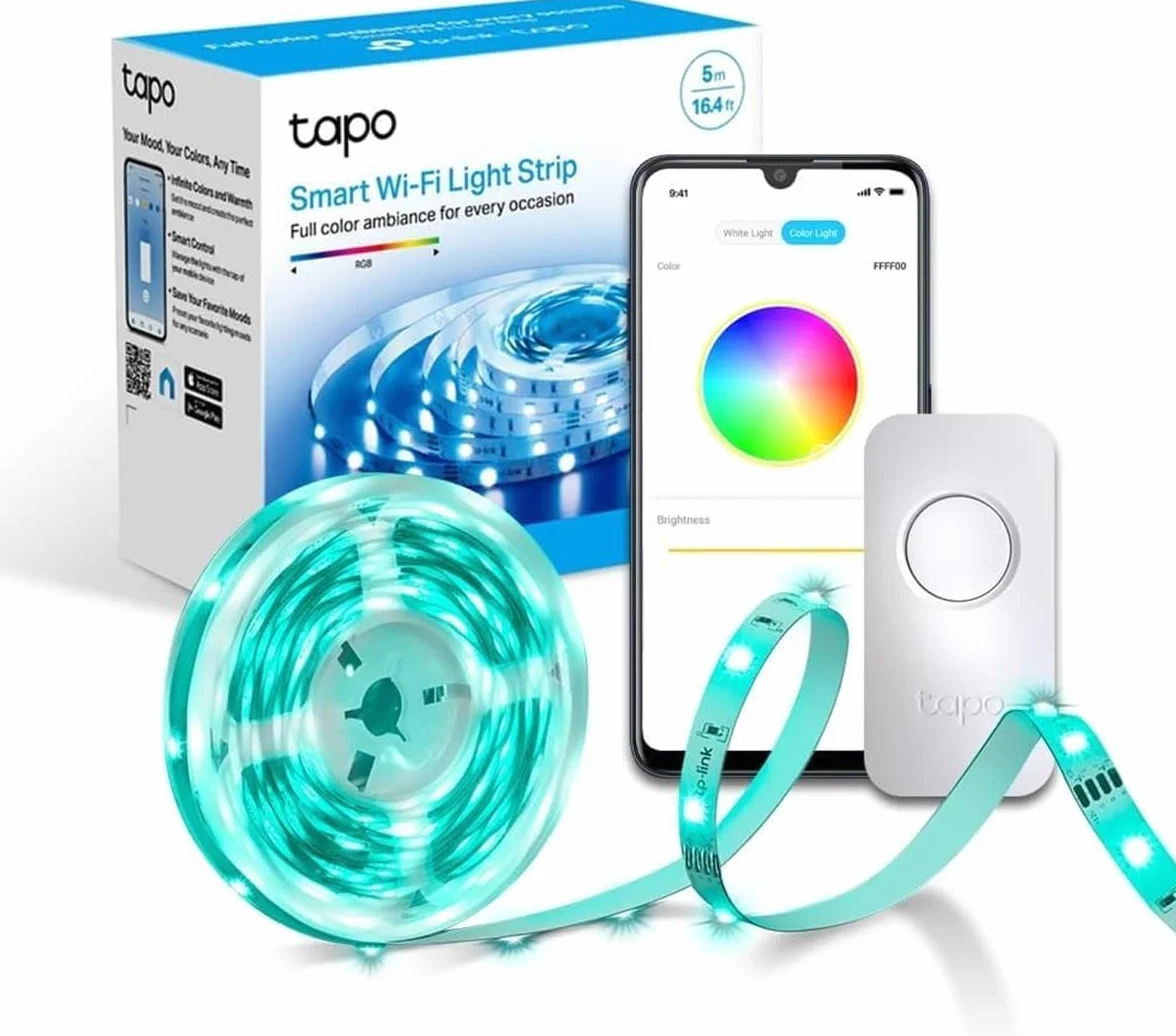 Tapo Ruban LED Connecté WiFi RGB 5m L900-5, Bande LED Multicolore, Contrôle App et Vocale, Compatible Alexa Google Home