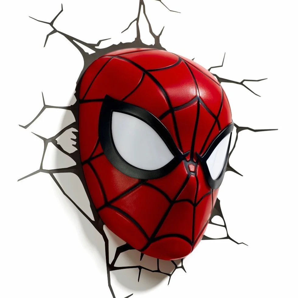 Marvel 3D Deco Light Masque Spider-Man Rouge