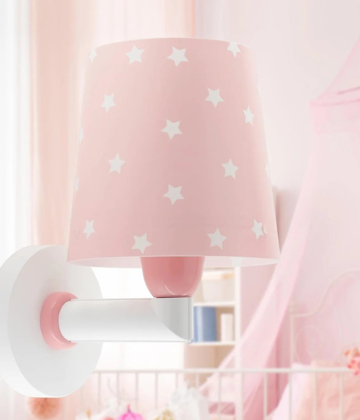 Dalber Applique Murale Enfant Star Light Étoiles Rose E27