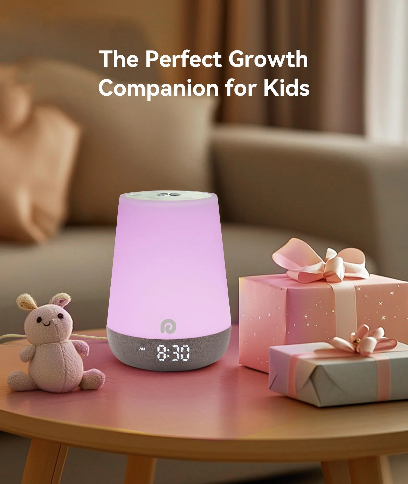 Dreamegg Machine à Bruit Blanc Bébé 34 Sons Apaisants Veilleuse Bébé Adulte White Noise Machine 3 Modes d'éclairage 8 Modes Favoris Contrôle via APP Nite 1