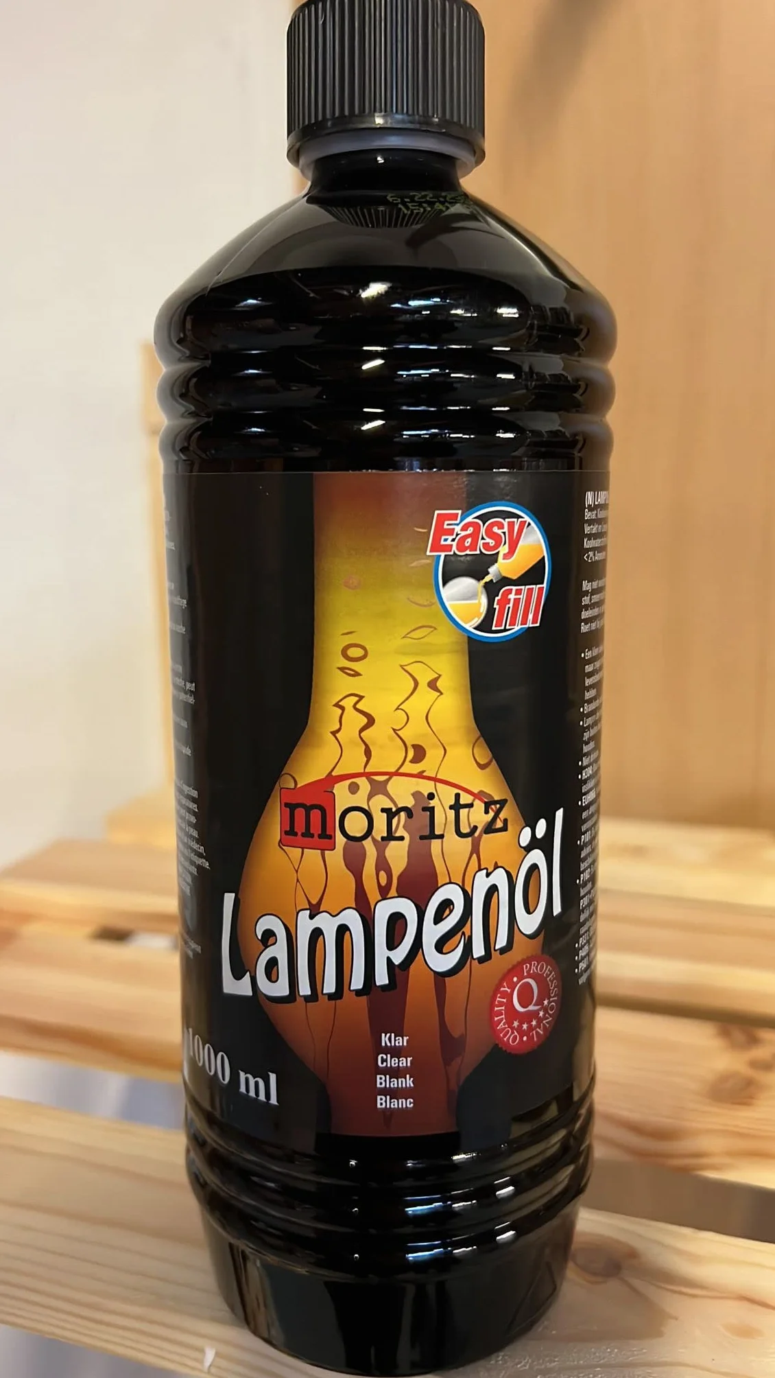 Huile pour lampes à huile Flambeau en bambou 1 l Moritz