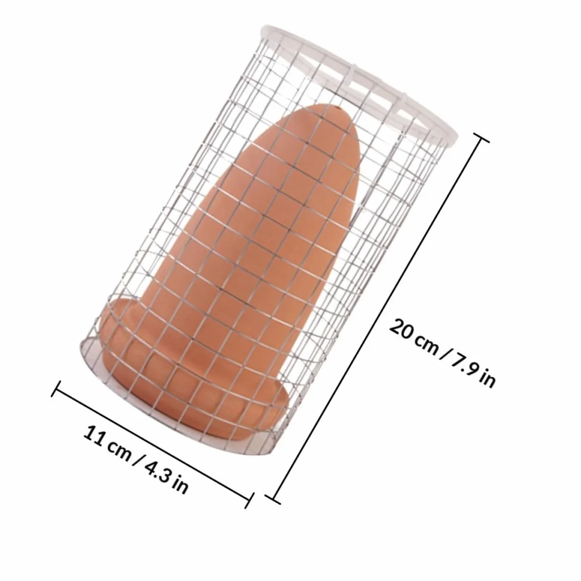 Cône de Reproduction en Argile Moyen, Seau d'Élevage pour Poissons Discus et Crevettes, Baril de Ponte avec Filet de Séparation, Ornement d'Aquarium pour Reproduction