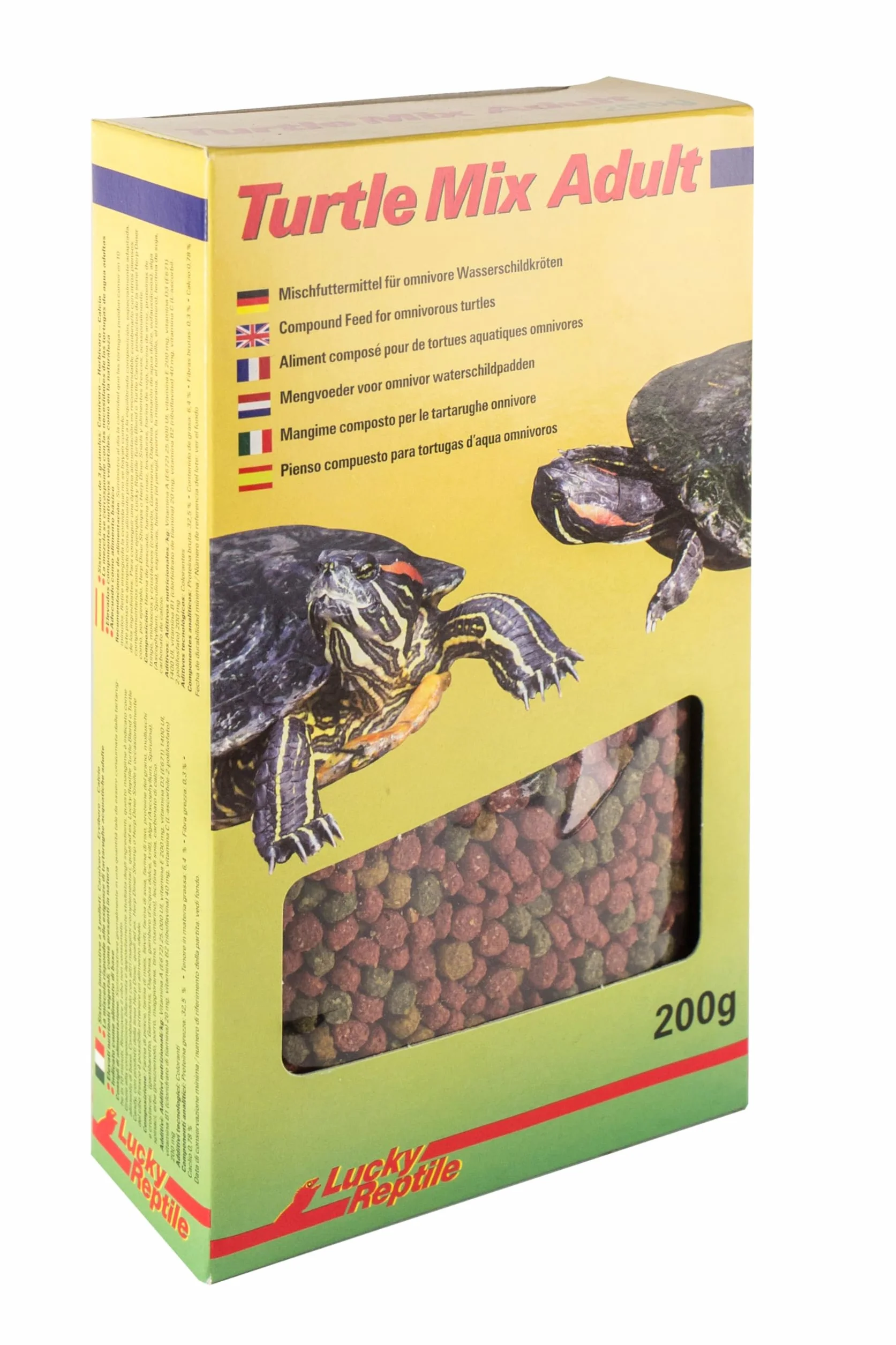 Lucky Reptile Turtle Mix Adult Nourriture pour Tortues Aquatiques 200 g – 3 Granulés