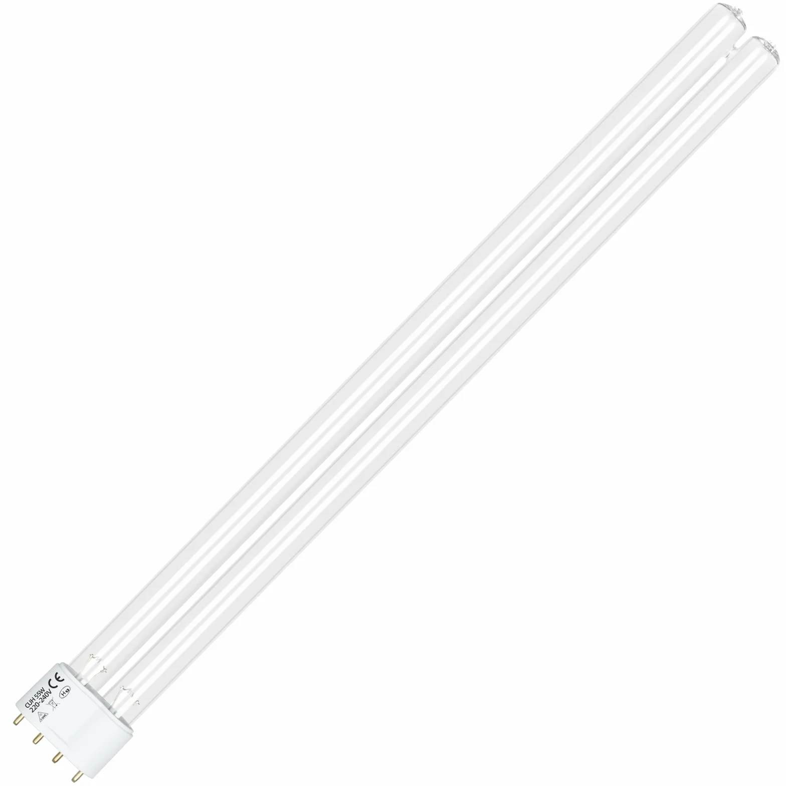Lampe De Désinfection UV 55W 4 Broches Tube UVC 2G11 Compacte pour Étangs