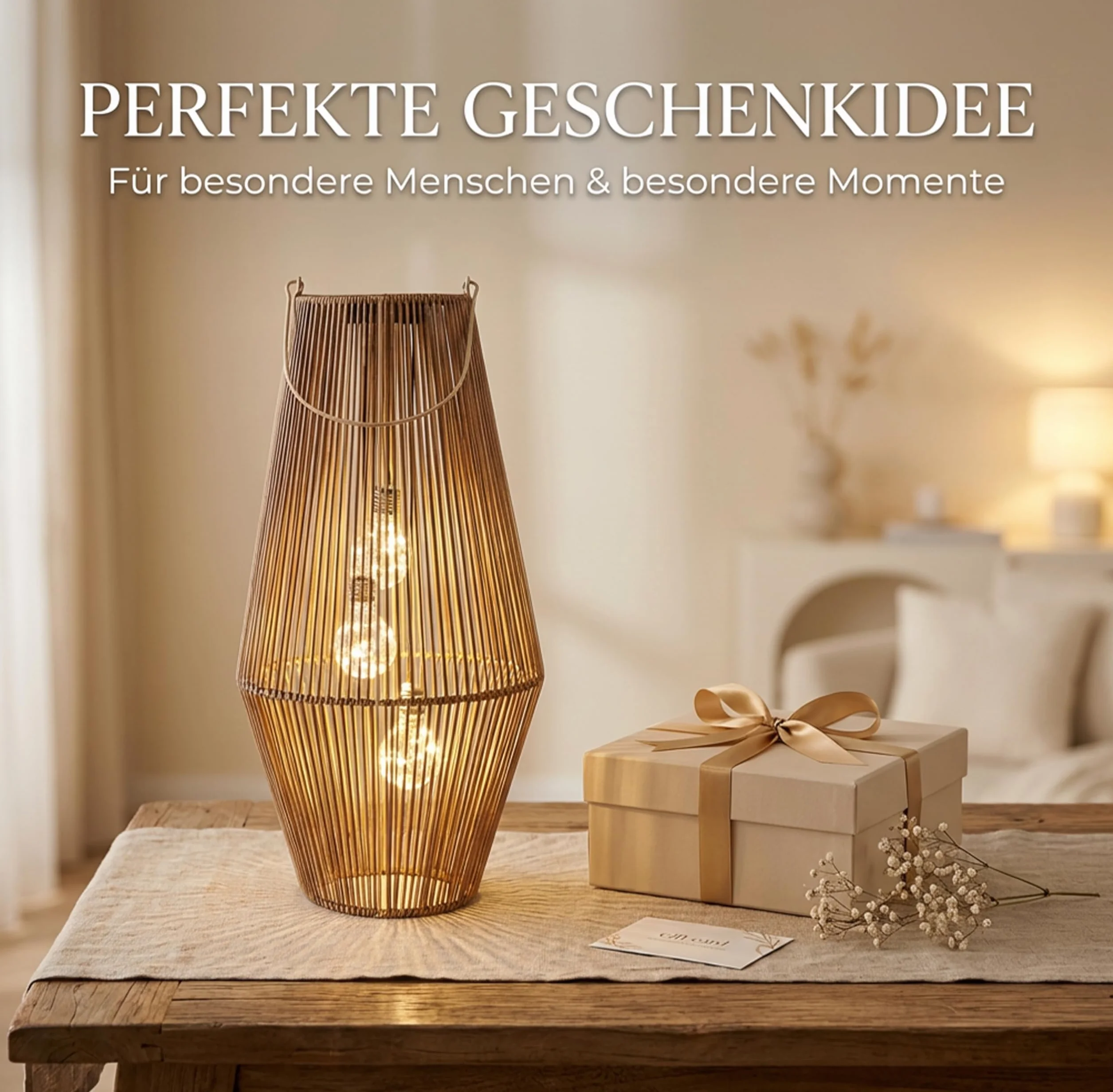 Formano Lanterne solaire d'extérieur 45 cm IP44 avec 3 LED Aspect rotin Capteur crépusculaire