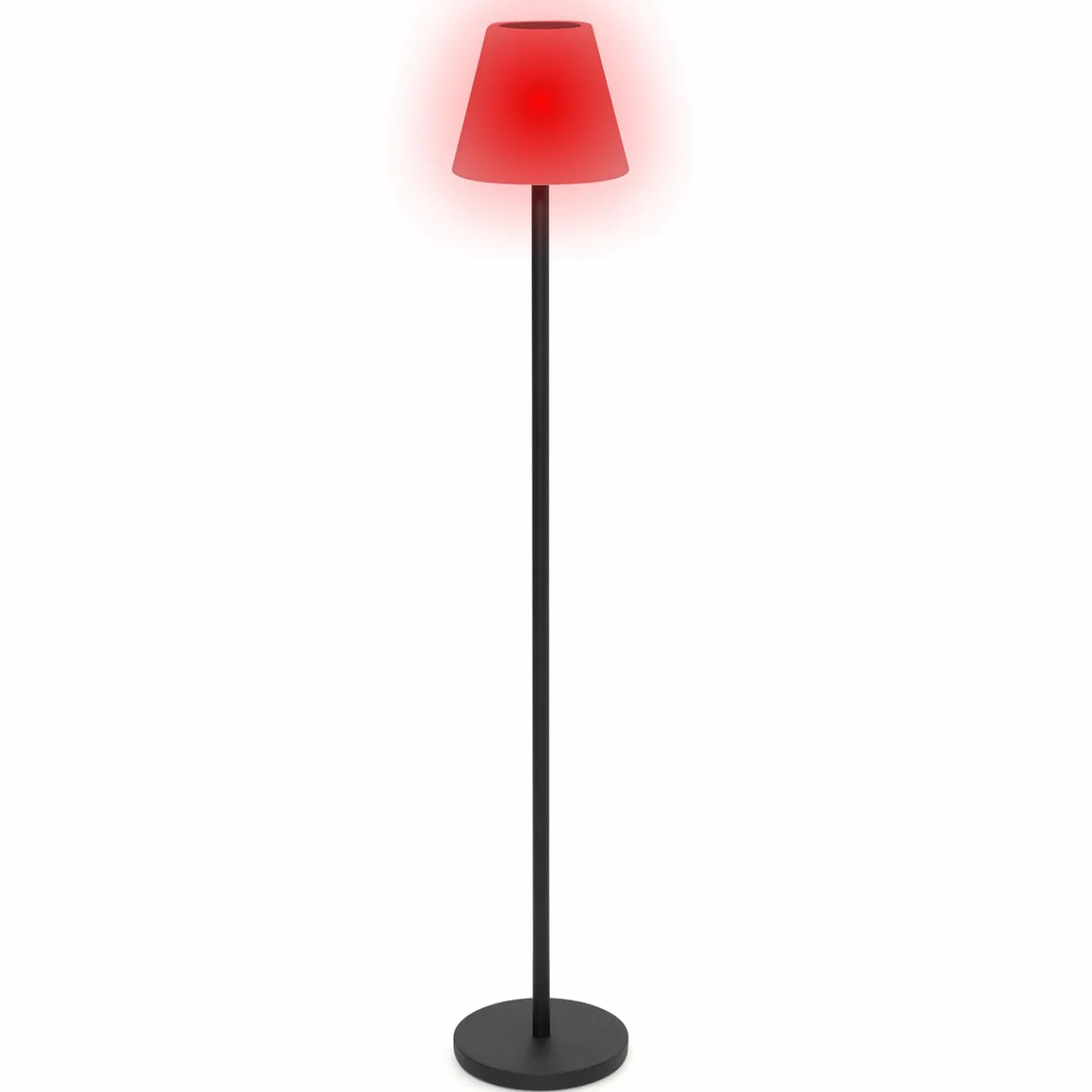 Lampadaire solaire extérieur LED multicolore