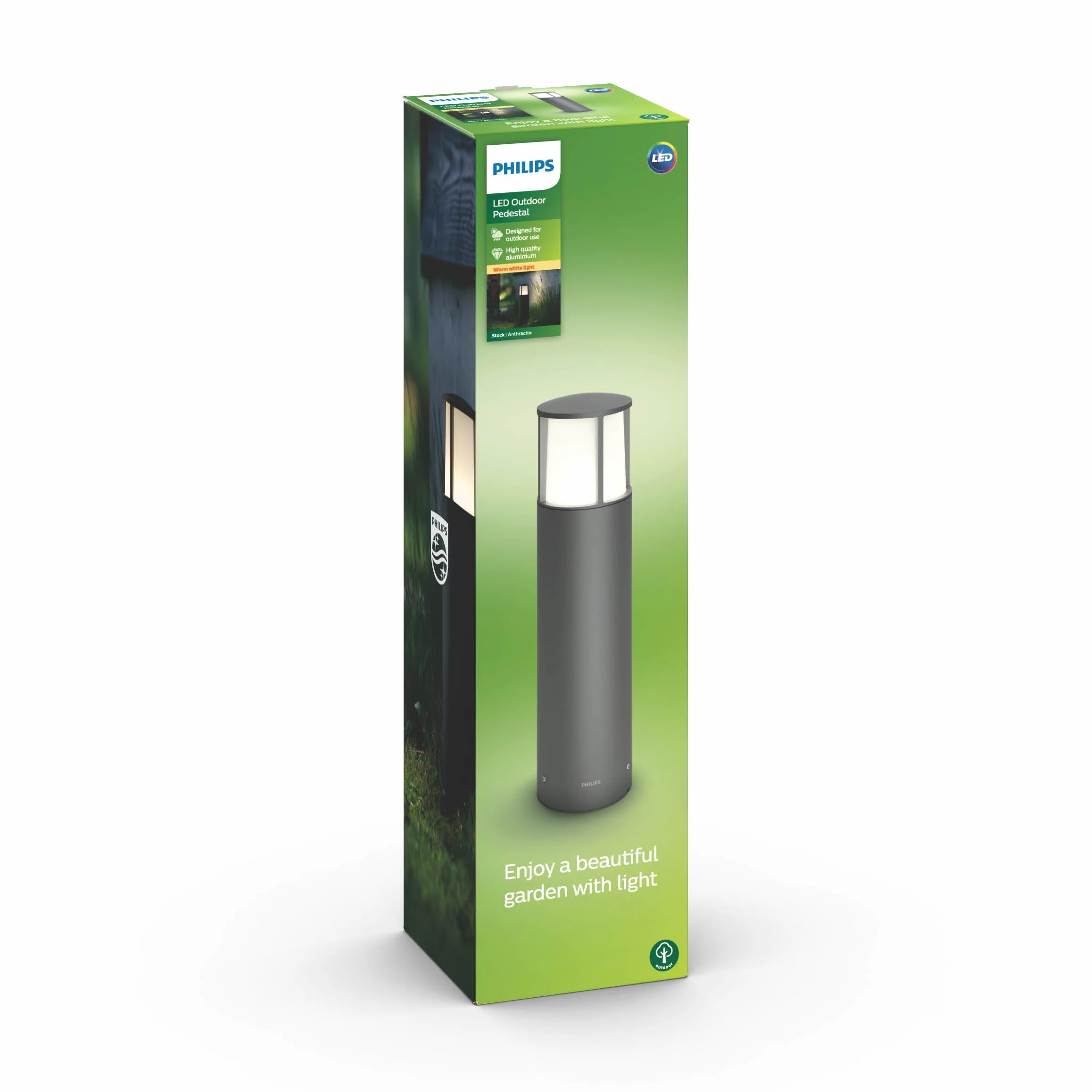 Philips Mygarden Borne extérieure LED 2700K 6W anthracite