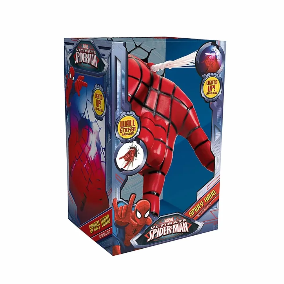 3D Light FX Spiderman Applique Murale LED Plastique Rouge