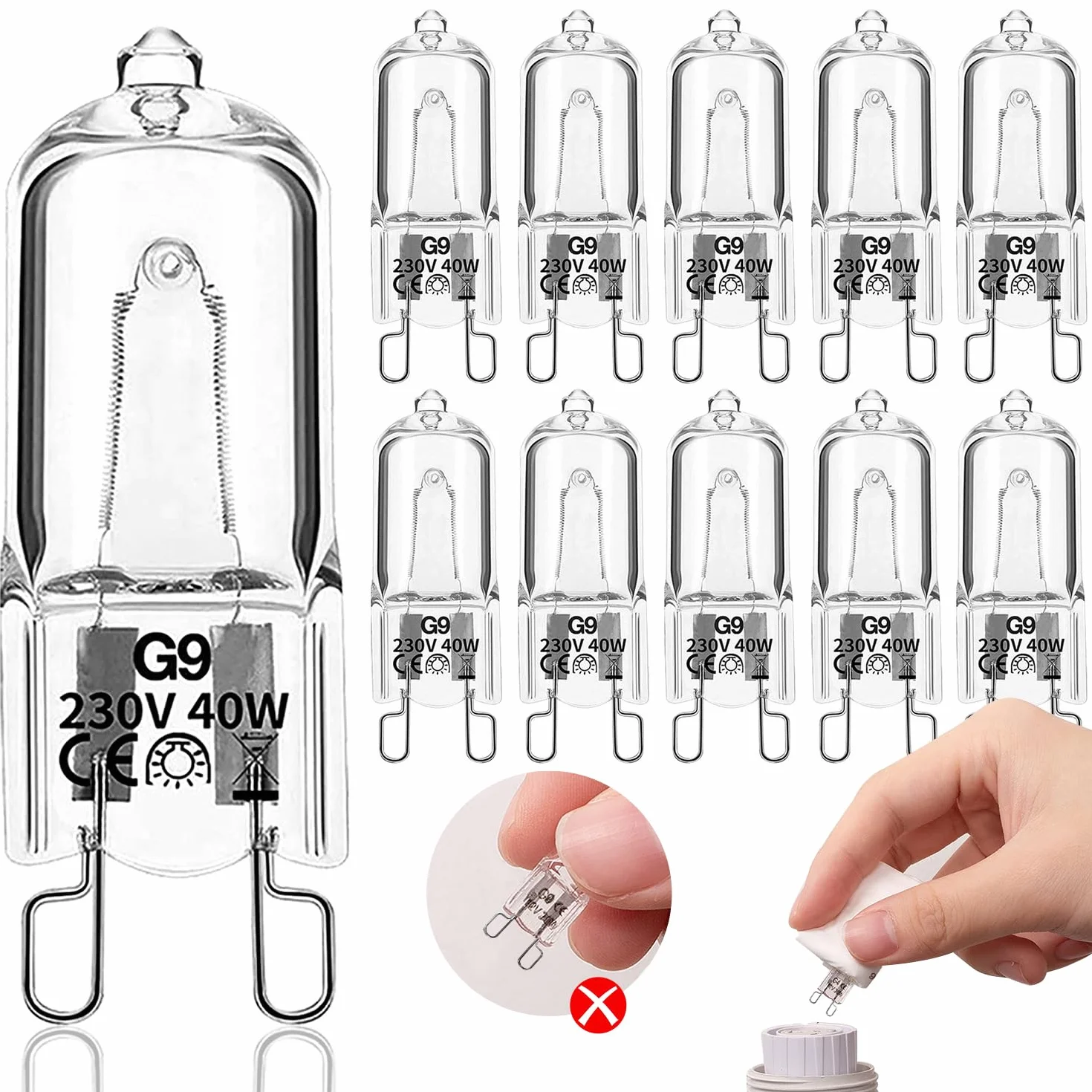 Ampoule G9 40W 230V 2900K 480LM Dimmable Warm White Halogène