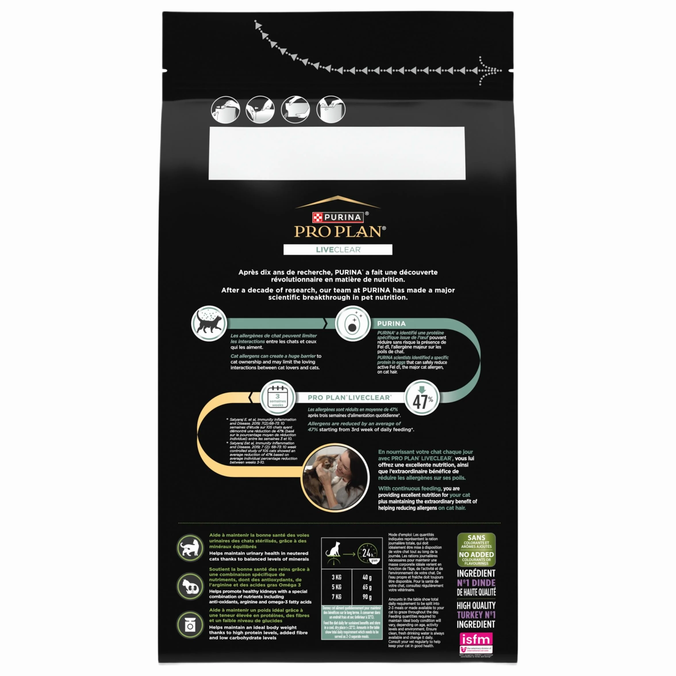 PURINA PRO PLAN Liveclear Croquettes Chat Adulte Stérilisé Dinde 1,4kg
