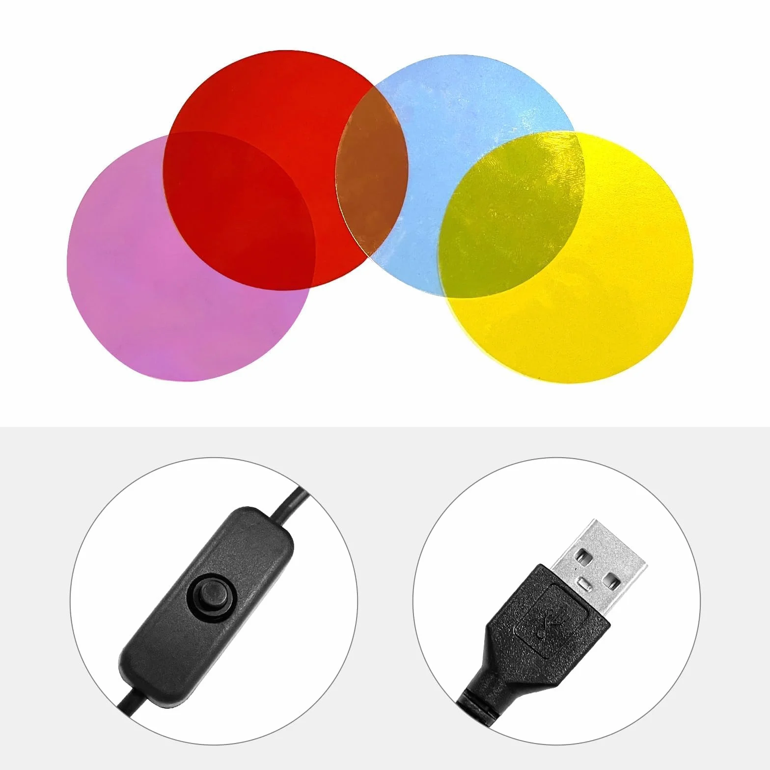 Lampe Coucher de Soleil, Projection Lumière USB, Rotation 180°, Ambiance, Selfie, Décoration