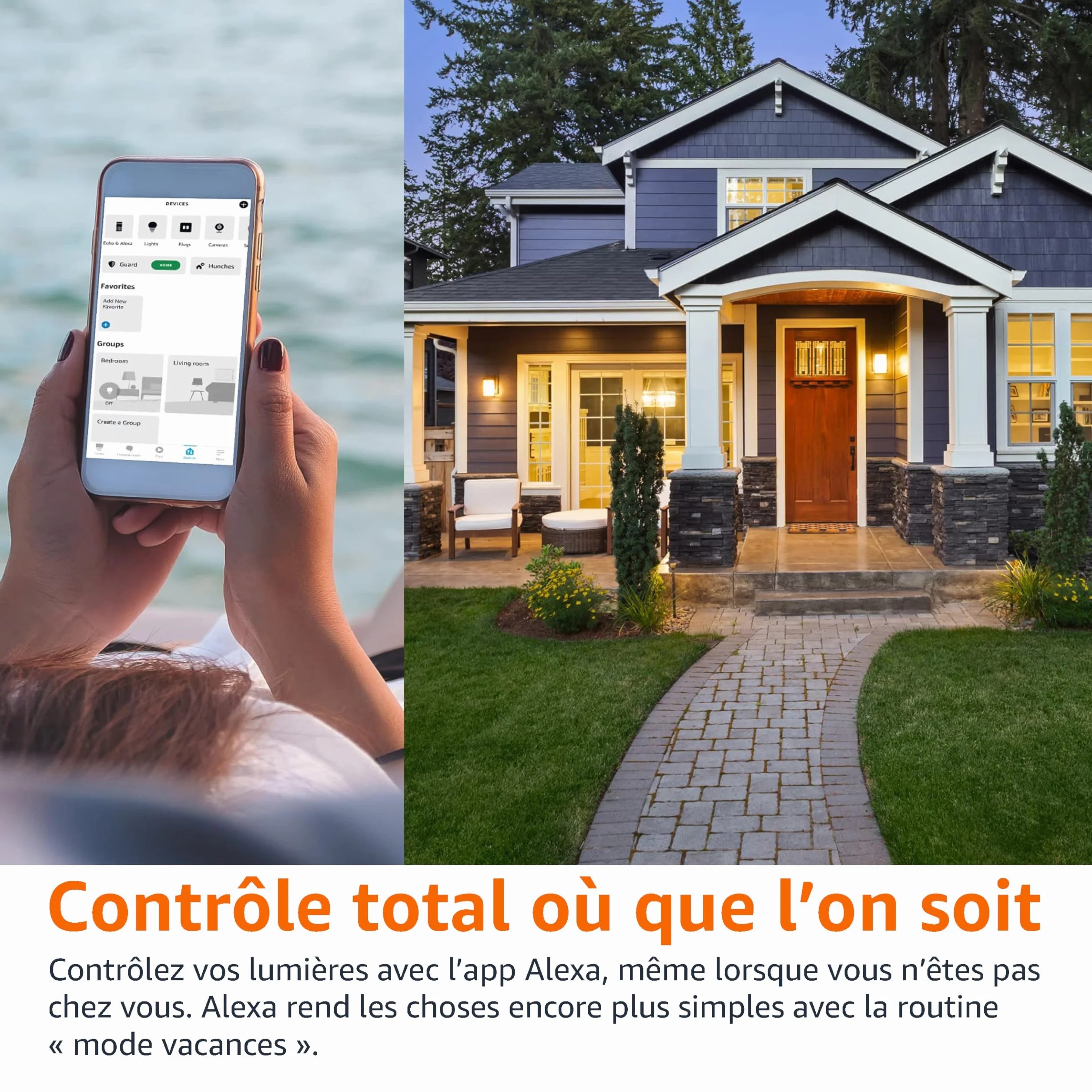 Amazon Basics Smart Ampoule LED multicolore E27 8W équivalent 60W compatible Alexa 2 pièces