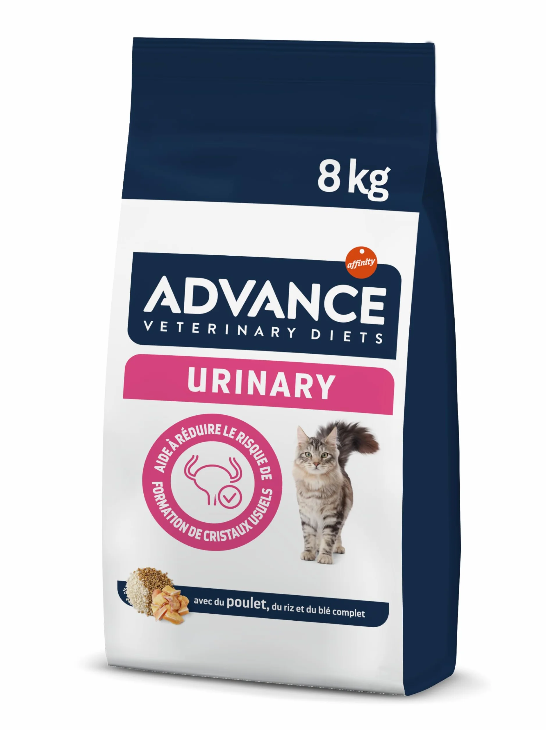 Advance Veterinary Diets Urinary Croquettes pour Chats Protection Appareil Urinaire 8kg