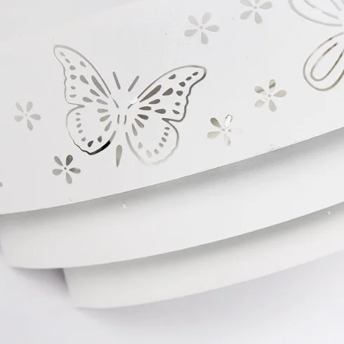 Applique murale enfants motifs fleurs papillons douille E27 40W
