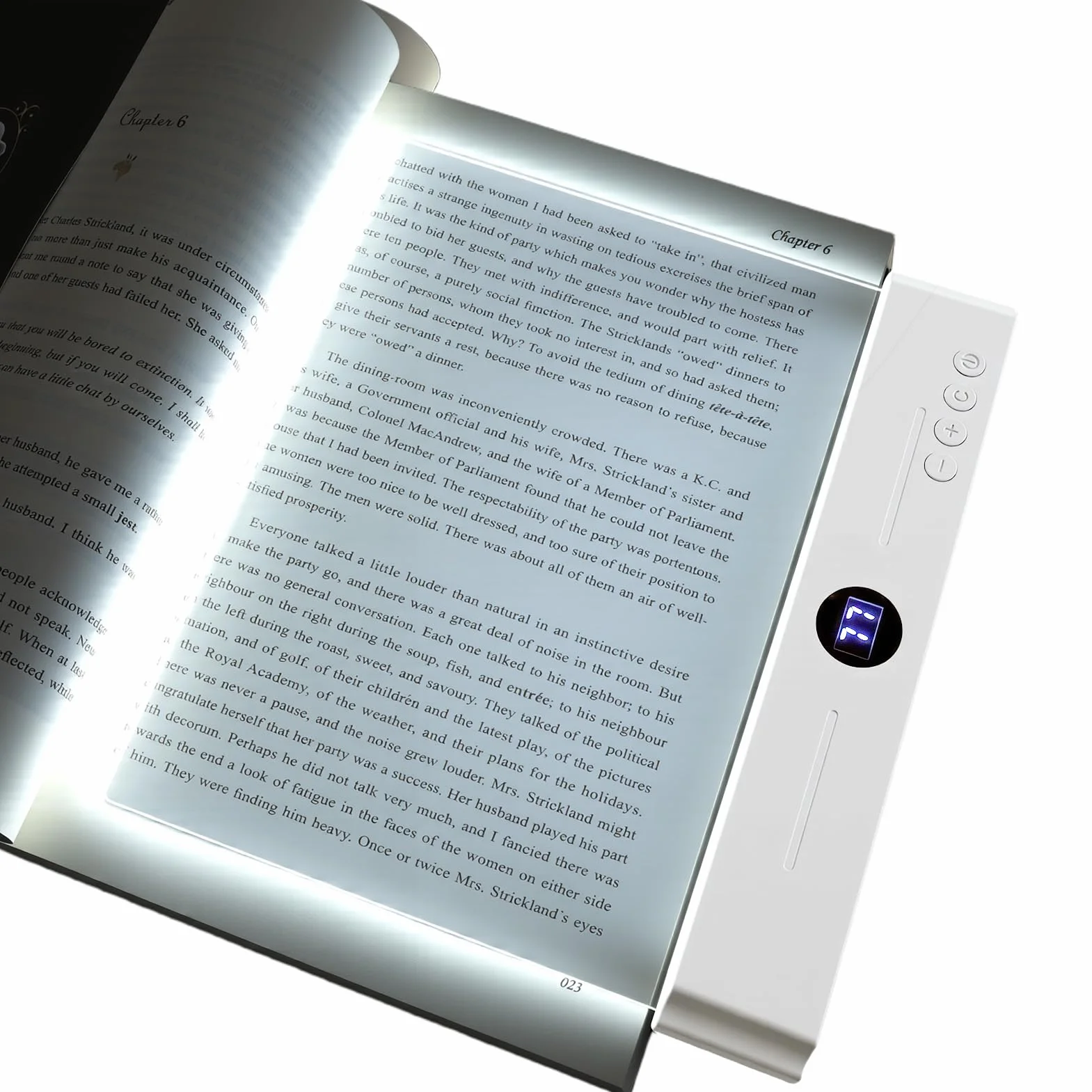 Lampe de Livre LED Portable, Protection des Yeux, 3 Couleurs, Minuterie, Blanc