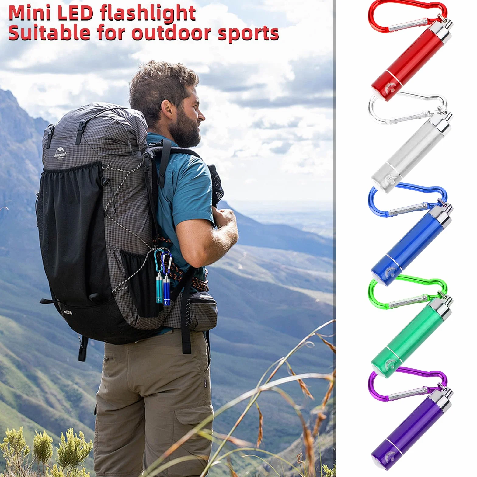 Lot de 14 lampes de poche LED colorées pour enfants - Mini lampe de poche pour camping et plein air