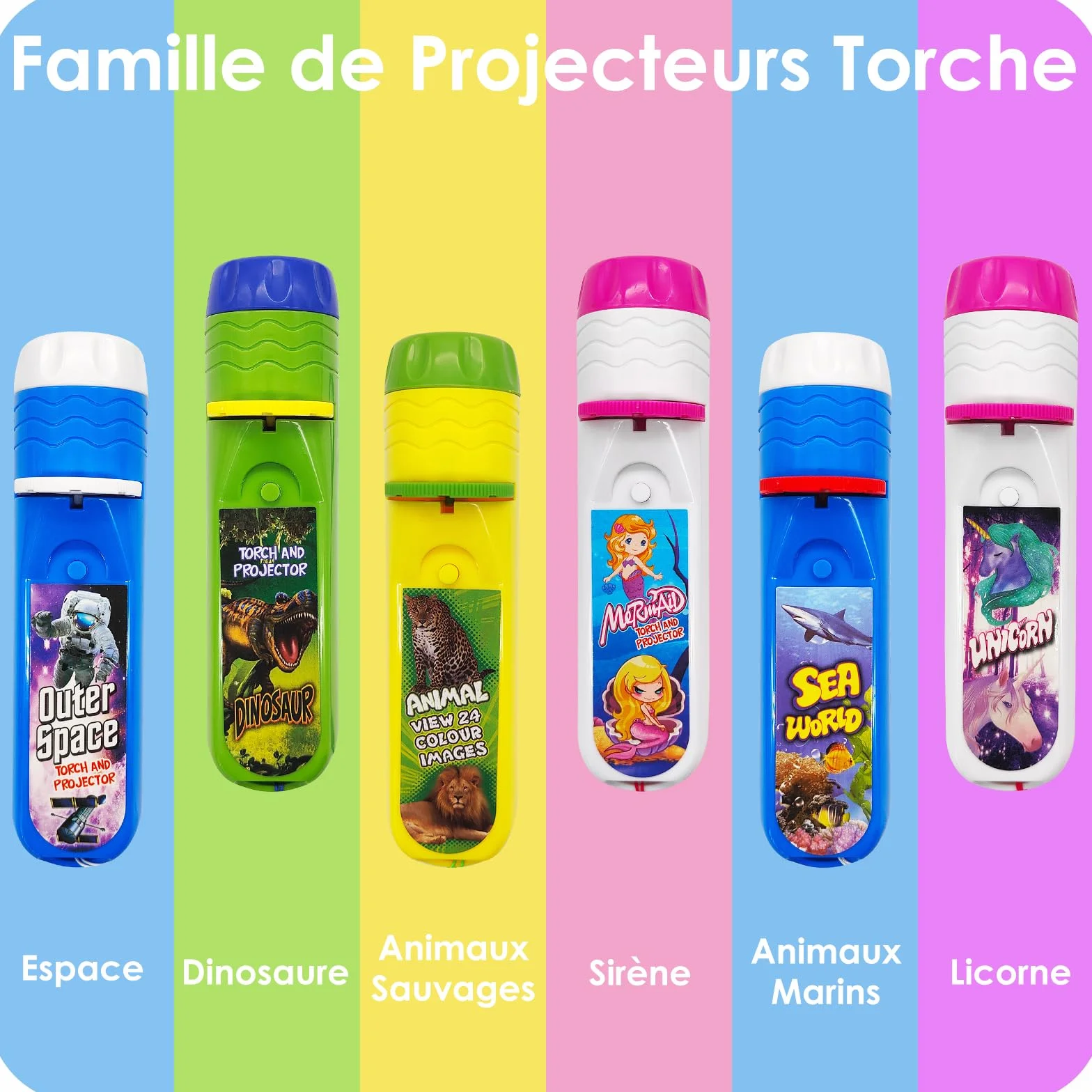 Pup Go Lampe Torche Projecteur Dinosaure Enfants 3+ Ans, 3 Disques 24 Images, Jouet Éducatif Scientifique