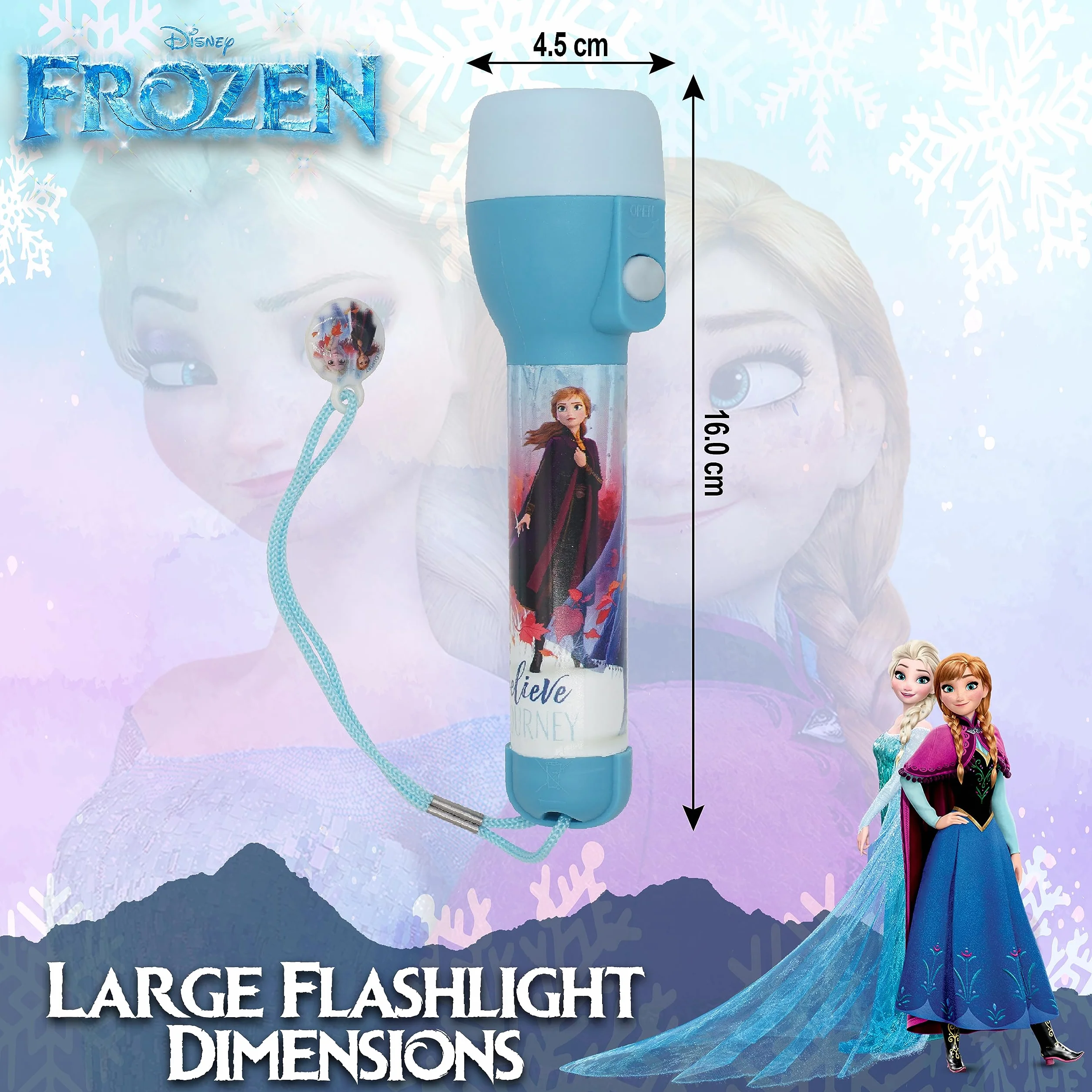 Lampe de poche LED Reine des neiges 2 pour enfants - SRV Hub