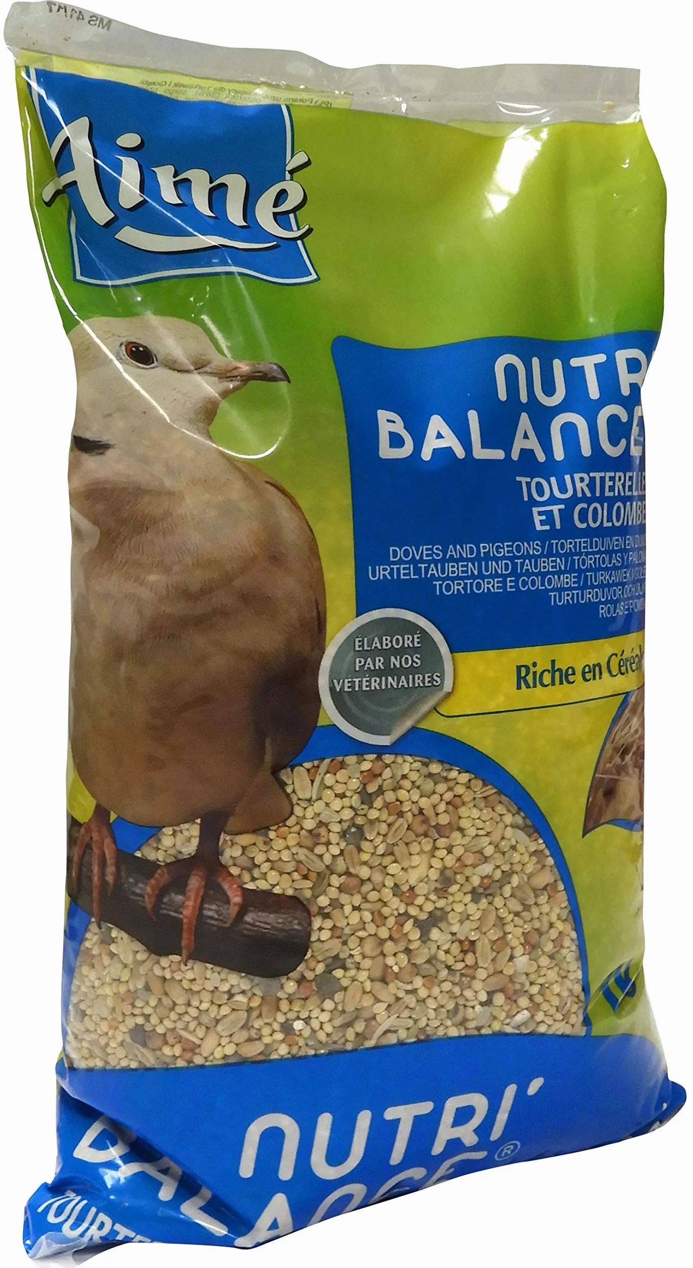AIME Nourriture pour Tourterelles et Colombes NUTRI'BALANCE Sac de 1KG