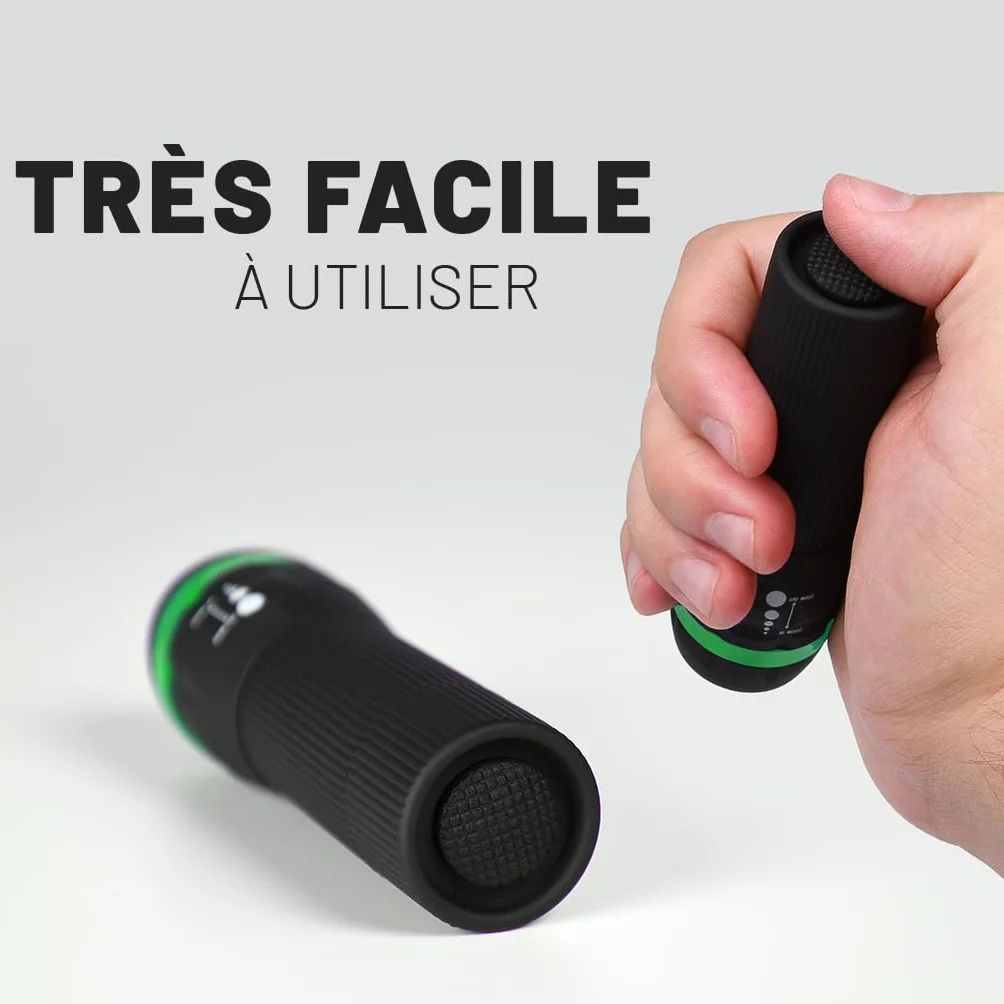 ABSINA lampe de poche LED enfant 60 lumens portée 110m mini torche