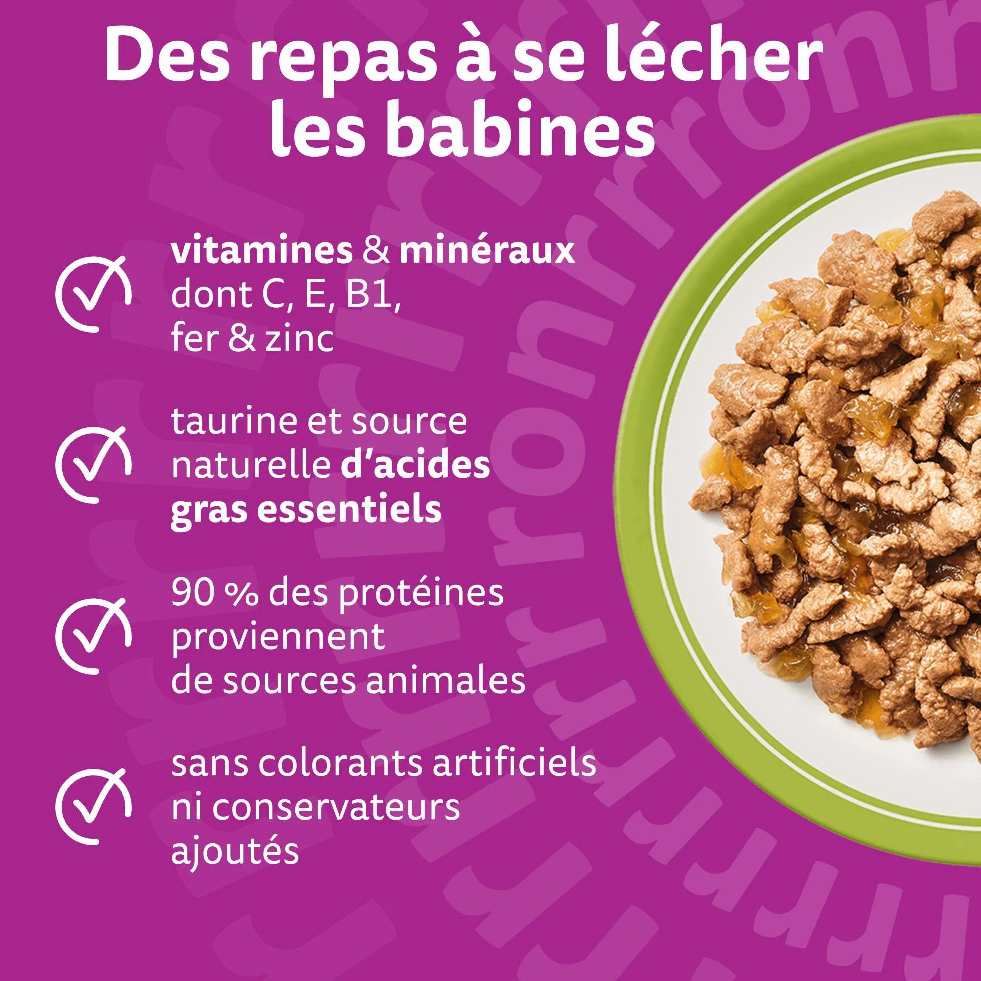WHISKAS Repas 48 Sachets Fraîcheur La Carte Mixte Pâtée pour Chat Adulte en Gelée Nourriture Humide Complète
