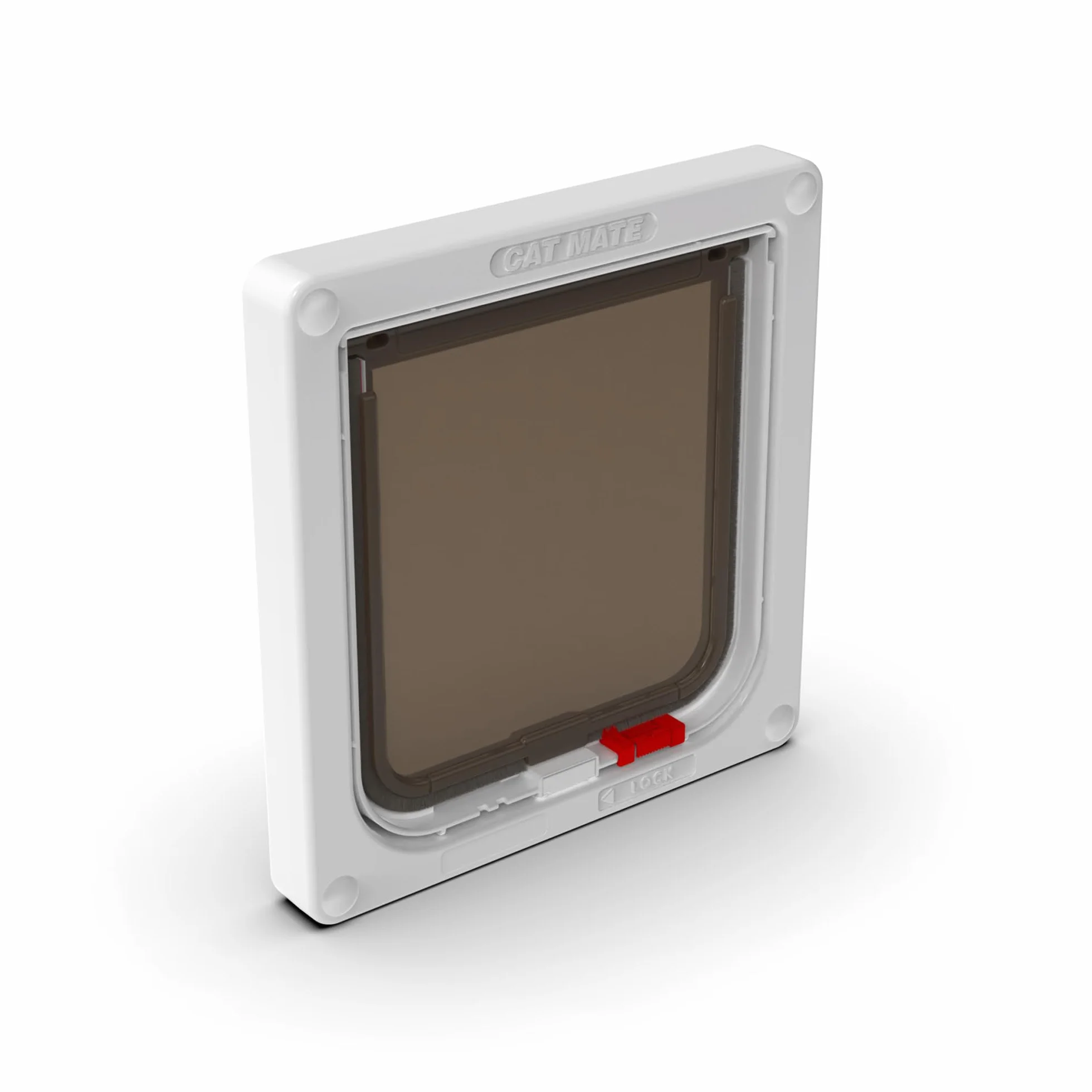 Cat Mate Chatière Verrouillable pour Portes UPVC et Bois - Blanc