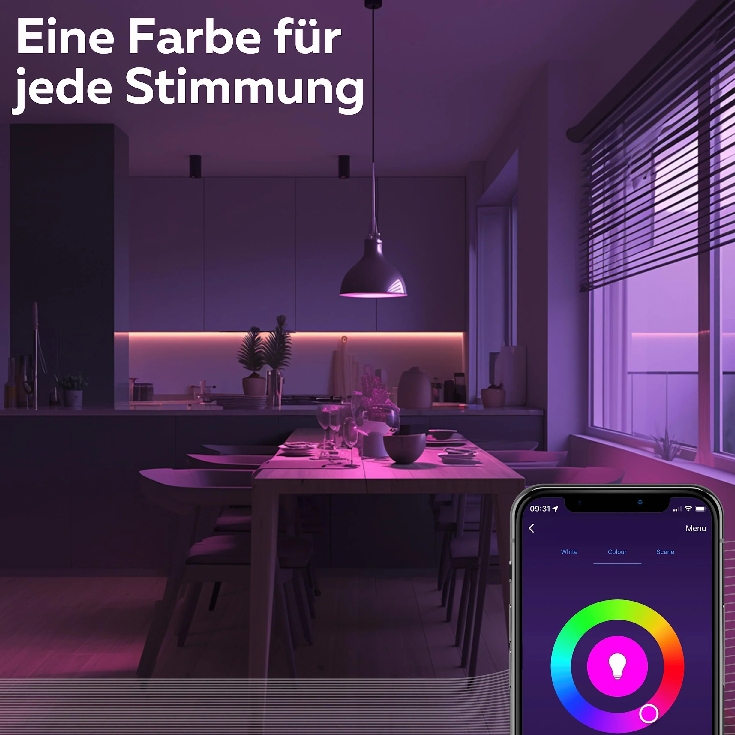 CALEX Lot de 2 Smart Ampoules LED A60 E27 RGB CCT WiFi 806lm 9,4W Dimmable 2200-4000K