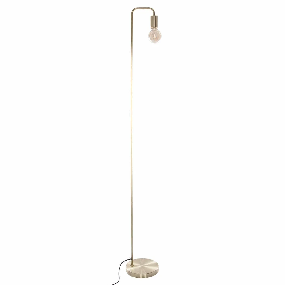 Atmosphera Lampadaire sur Pied Keli Doré H 150 cm Métal Style Contemporain