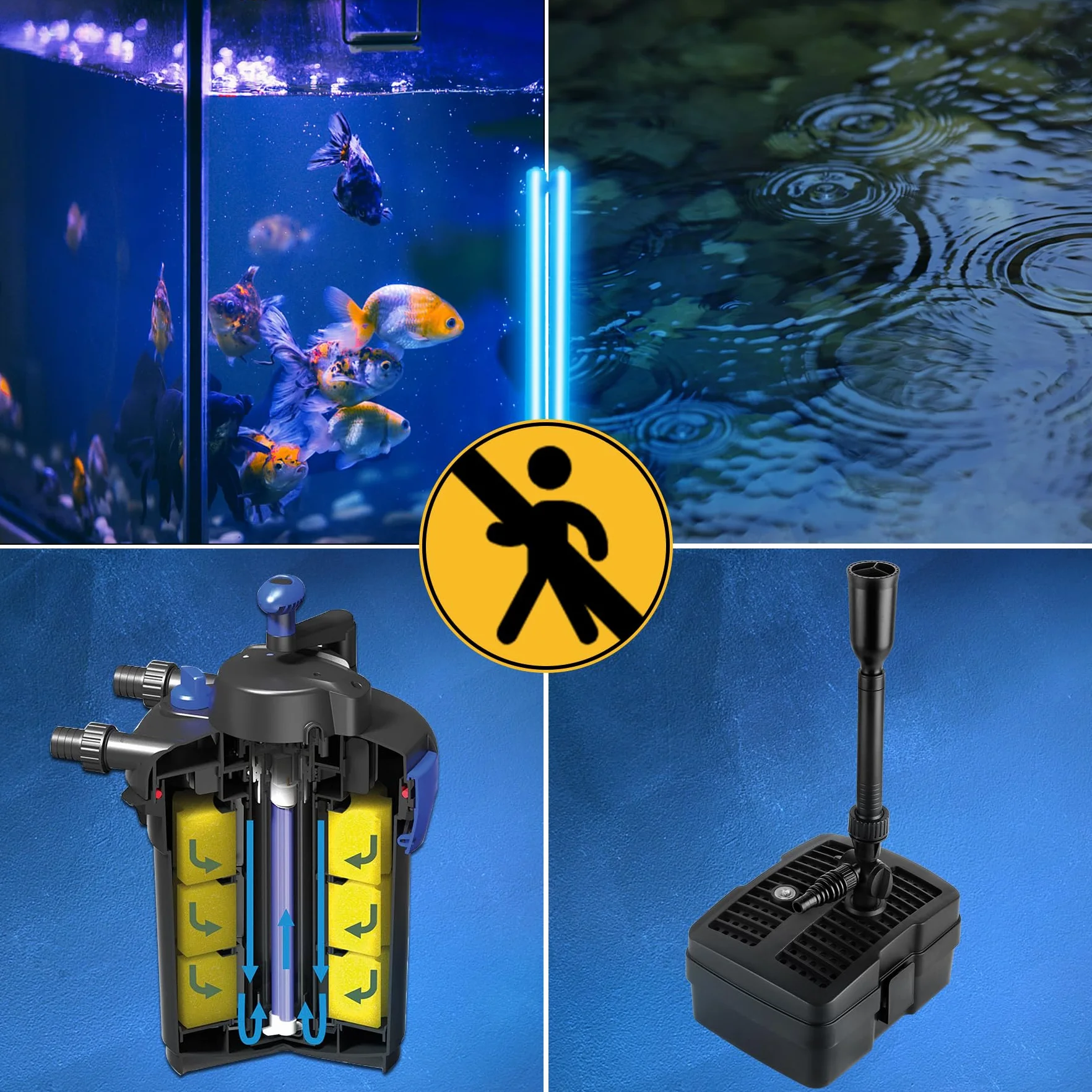 Forever Speed UV Ampoule de Rechange UVC pour Aquarium 9W G23