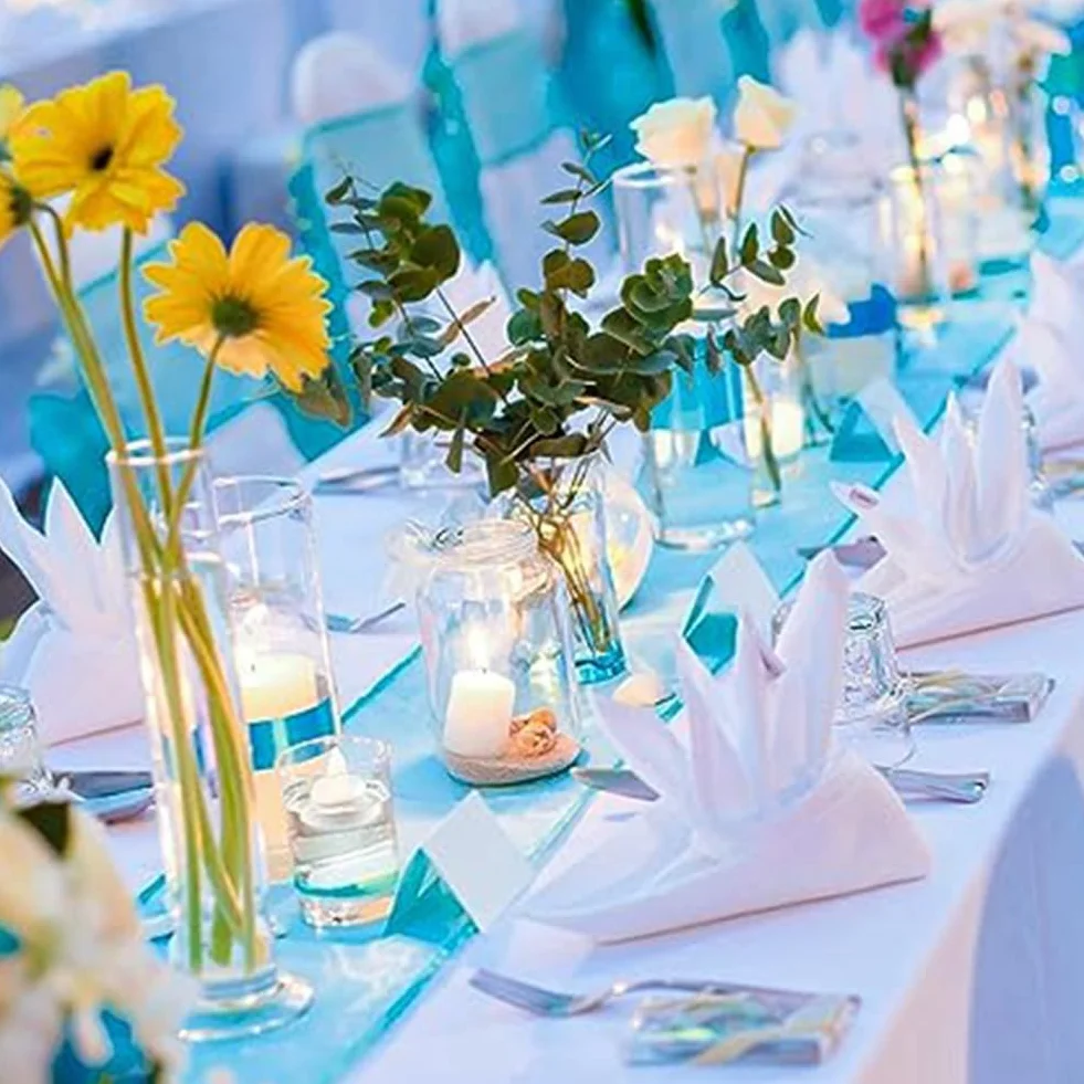 Bougies Électroniques Flottantes sans Flamme, Lumière Jaune, 48 Pièces pour Piscine Mariage