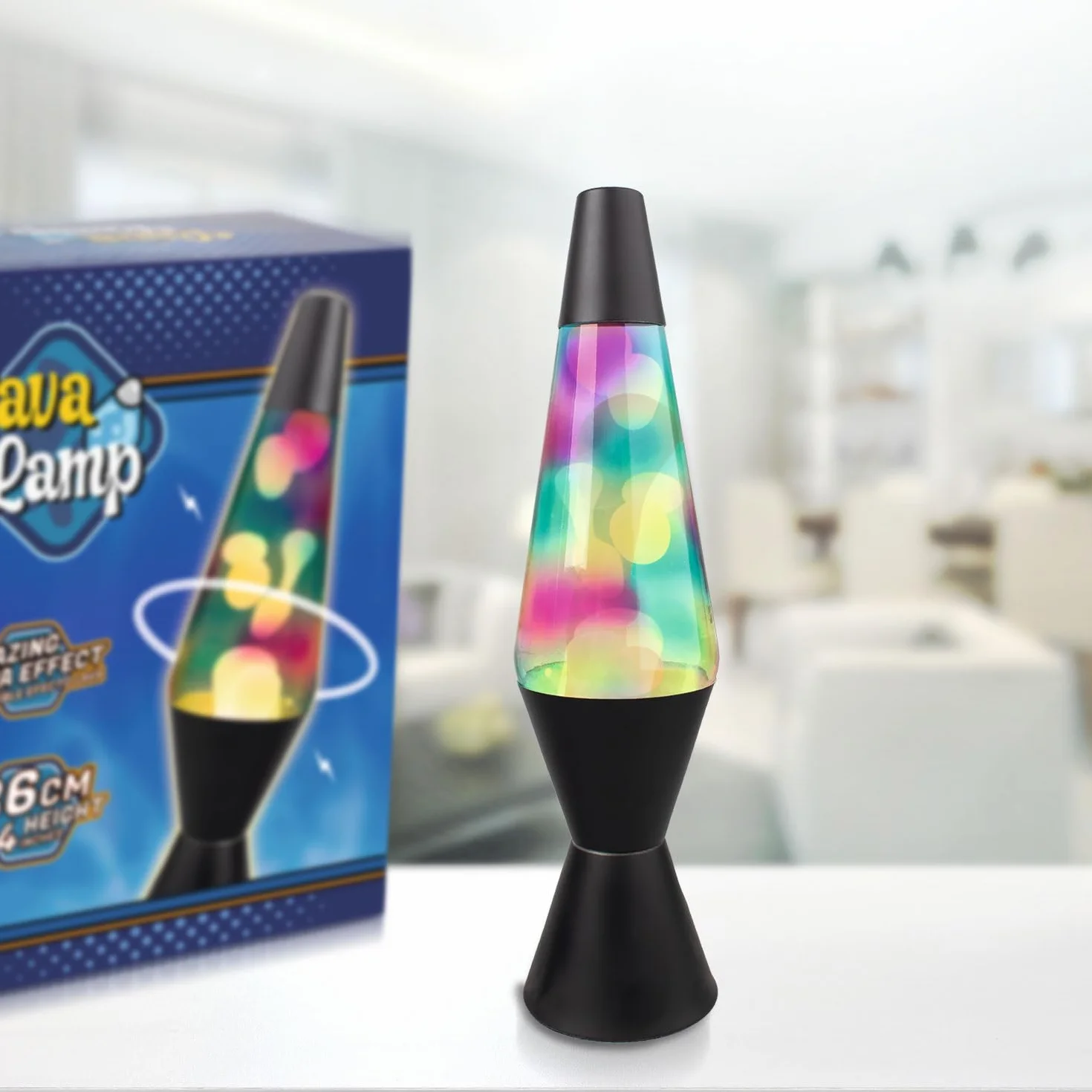 Lampe Lave Enfant Noire 40 Cm Lava Lamp Magma